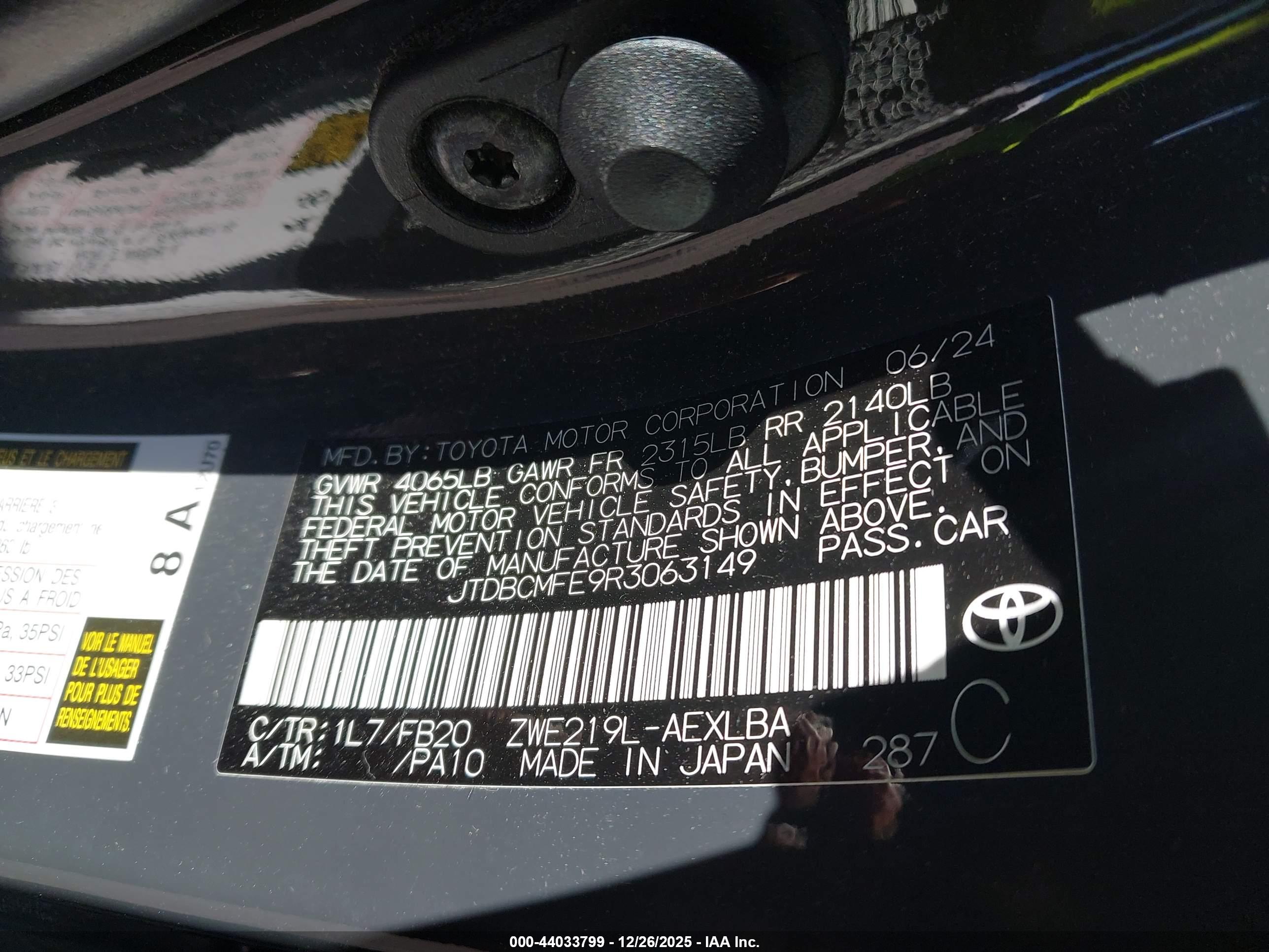 TOYOTA COROLLA image 9