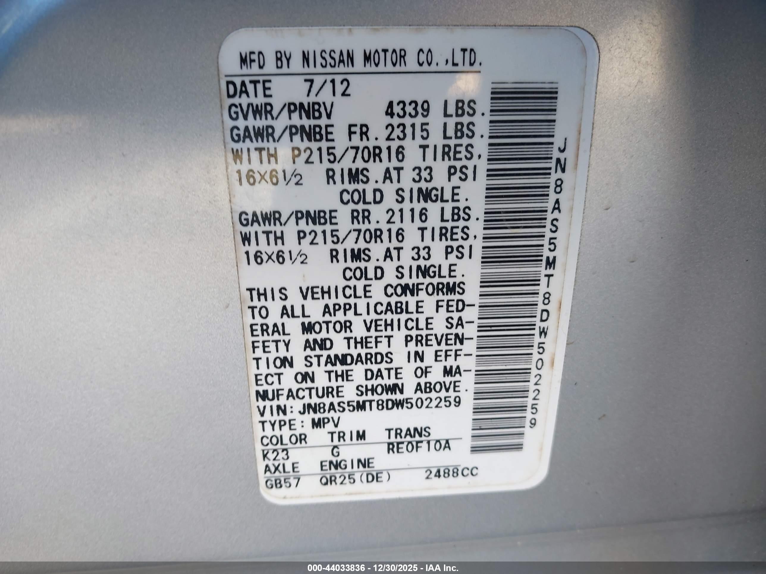 NISSAN ROGUE image 9