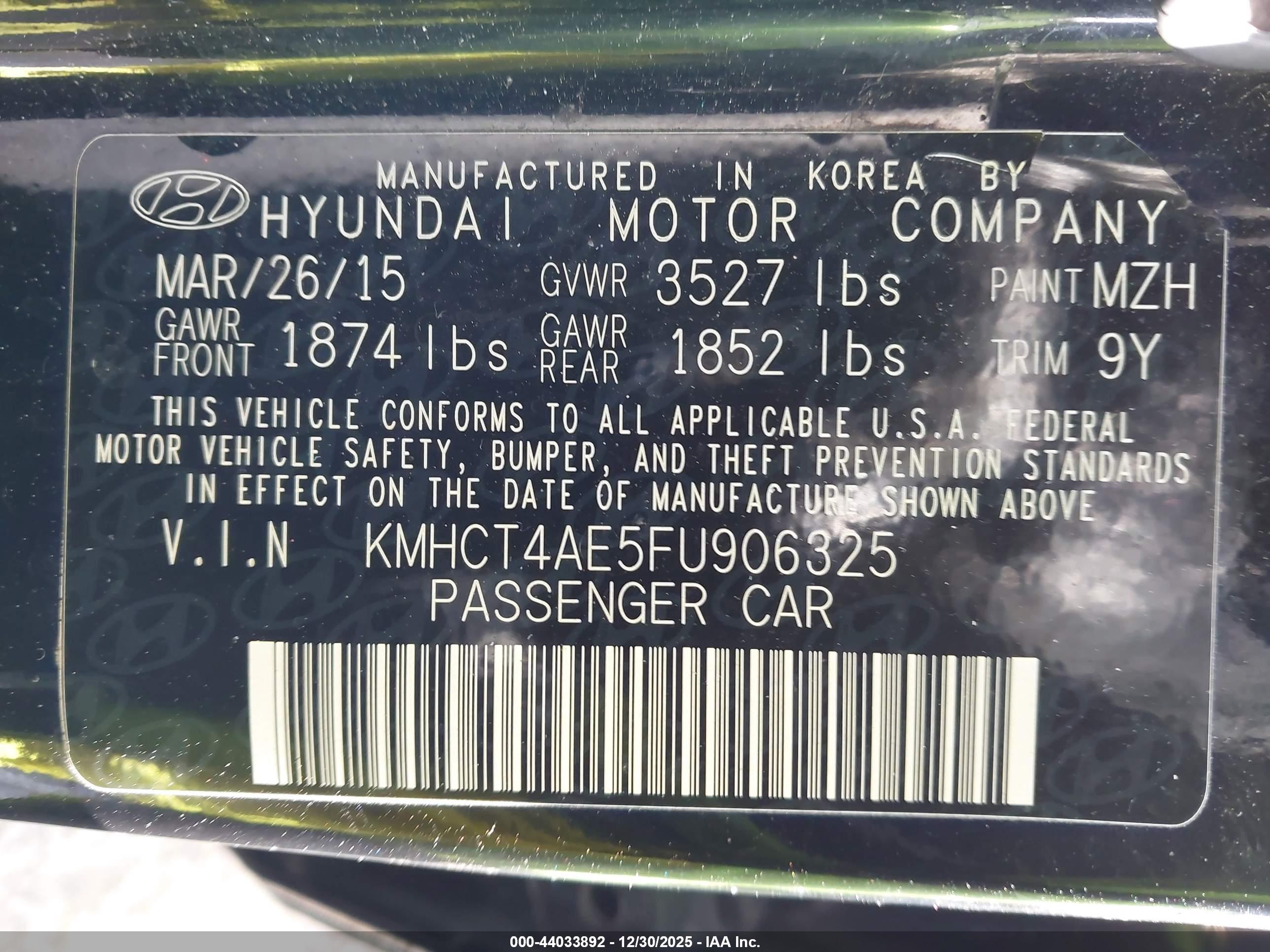 HYUNDAI ACCENT image 9