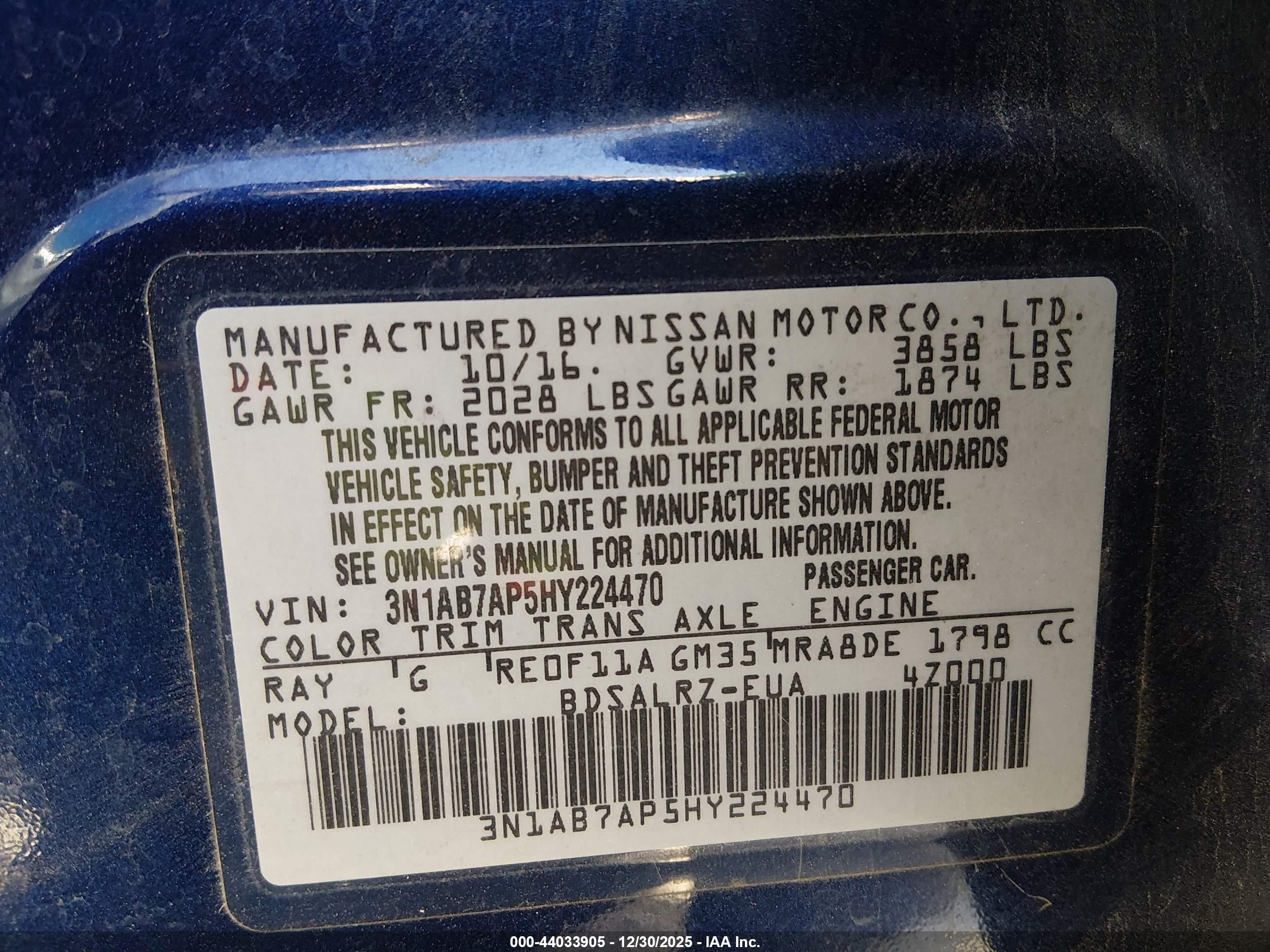 NISSAN SENTRA image 9