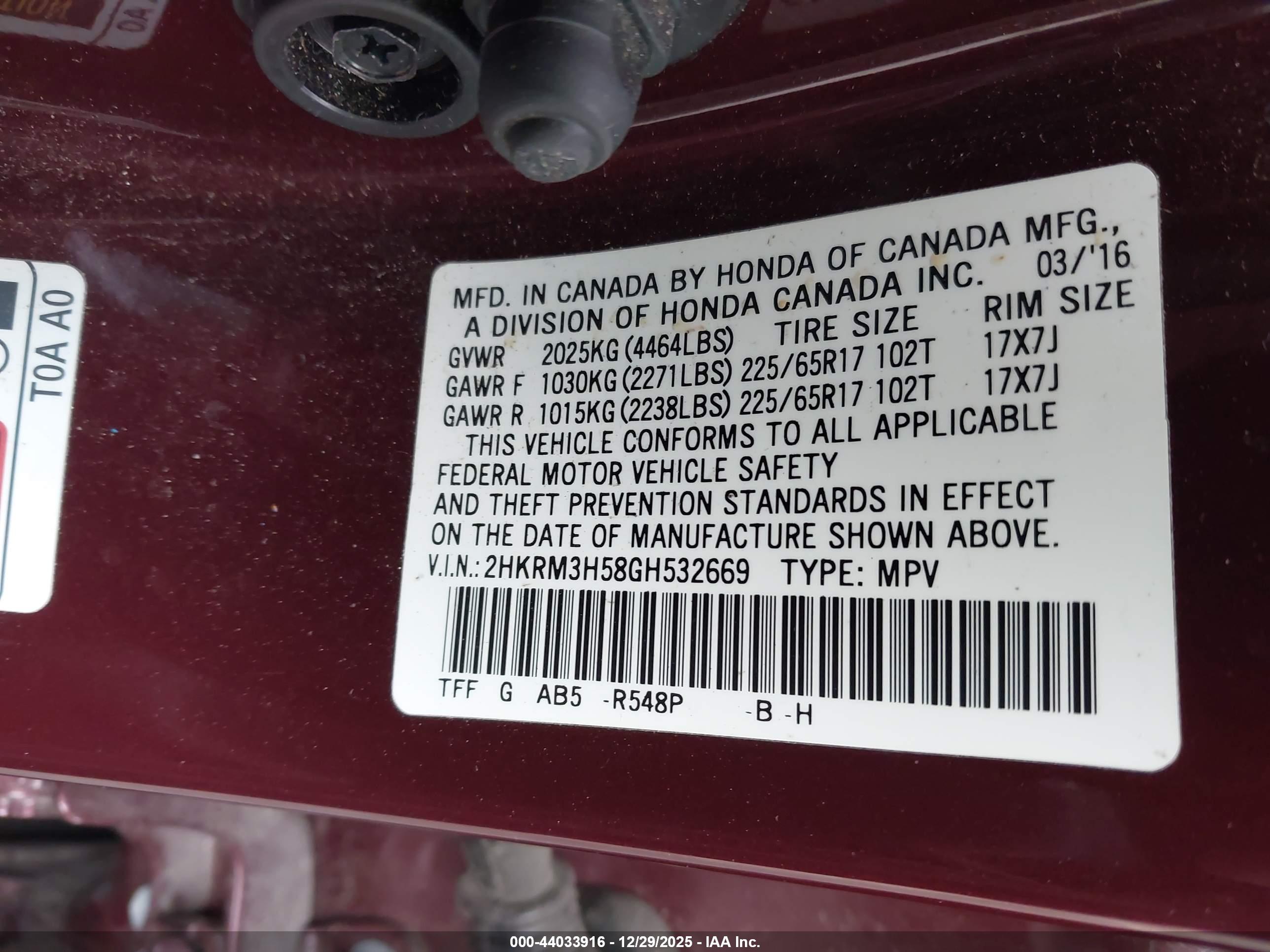 HONDA CR-V image 9