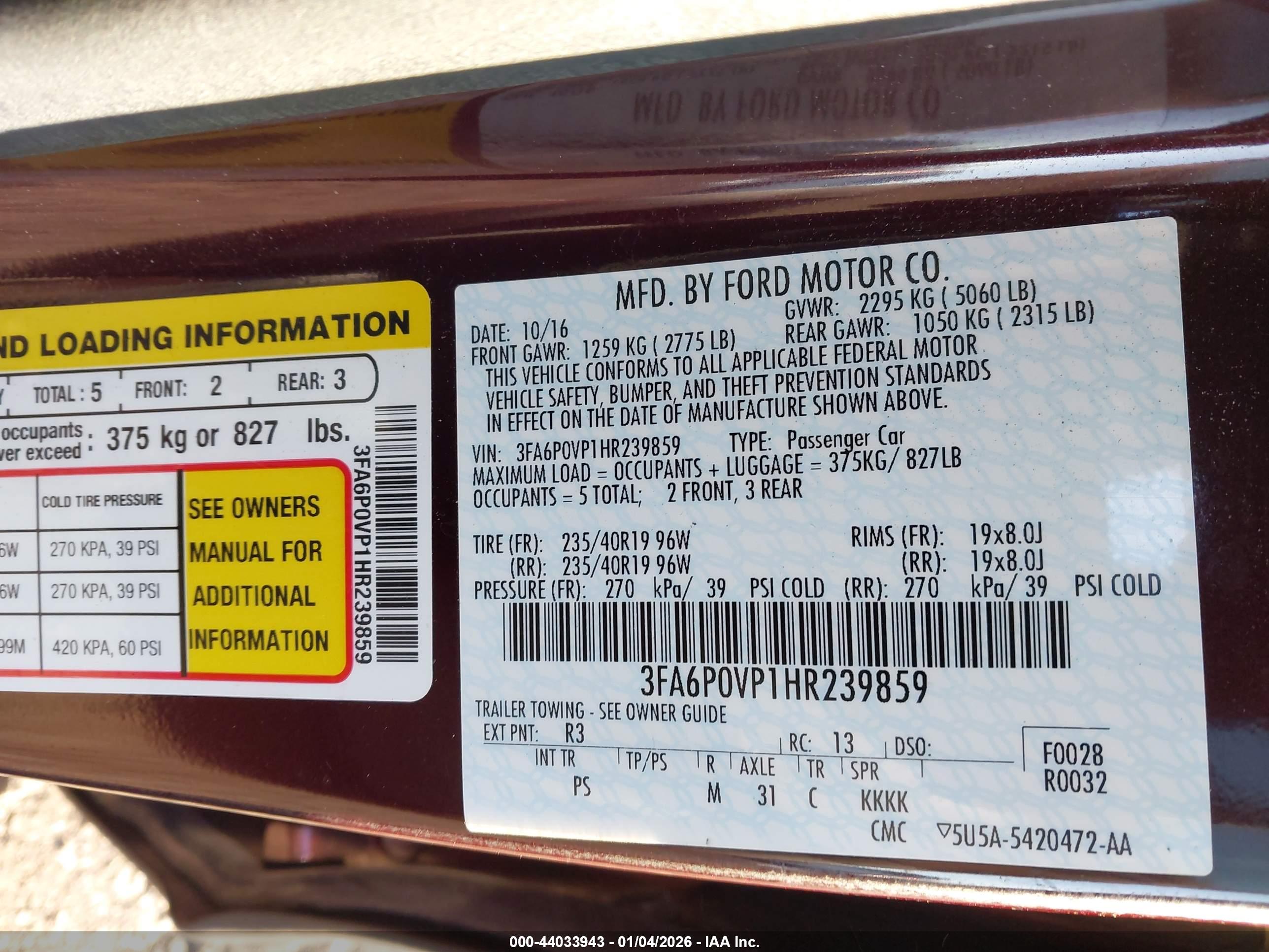 FORD FUSION image 9
