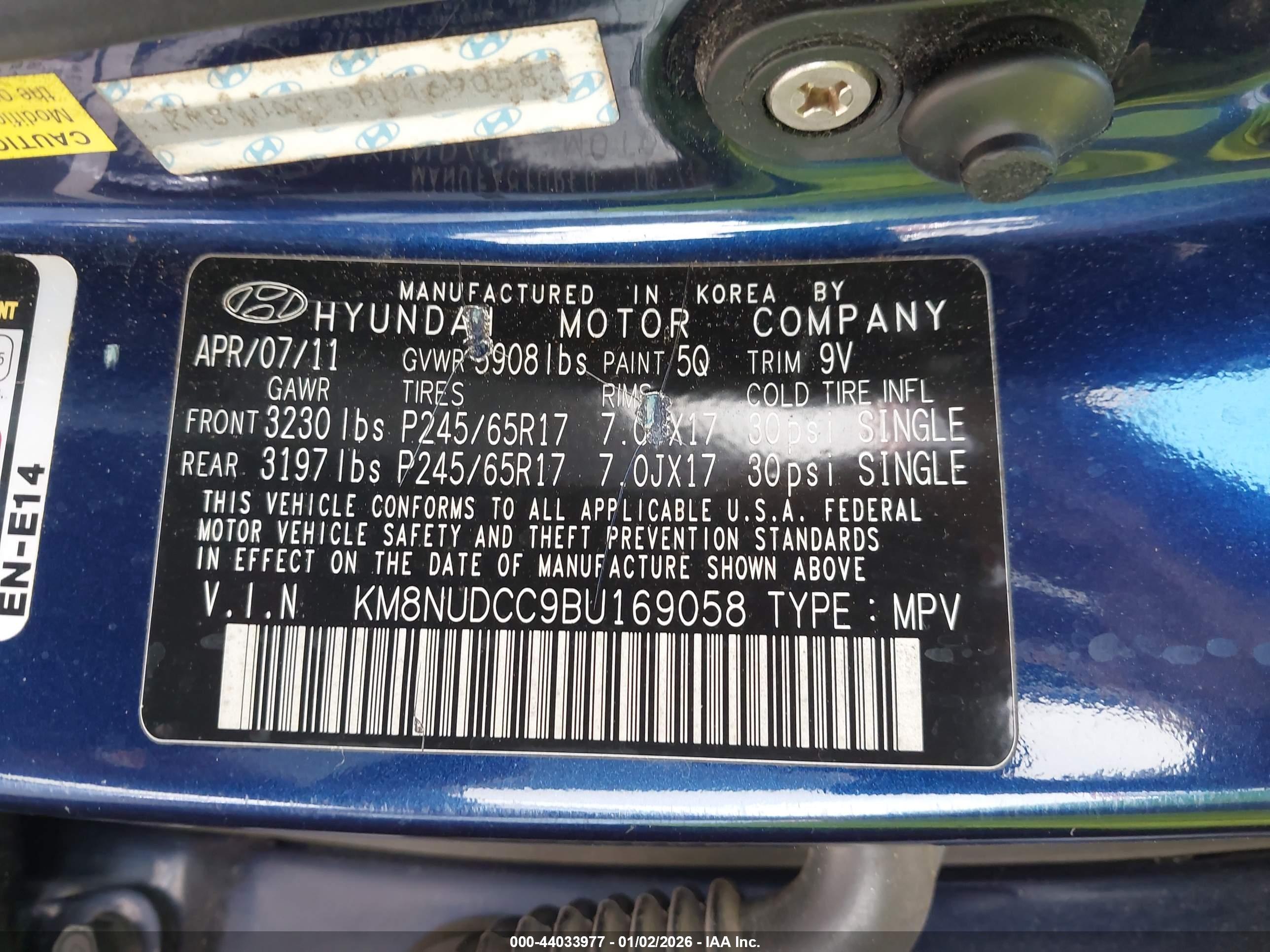 HYUNDAI VERACRUZ image 9