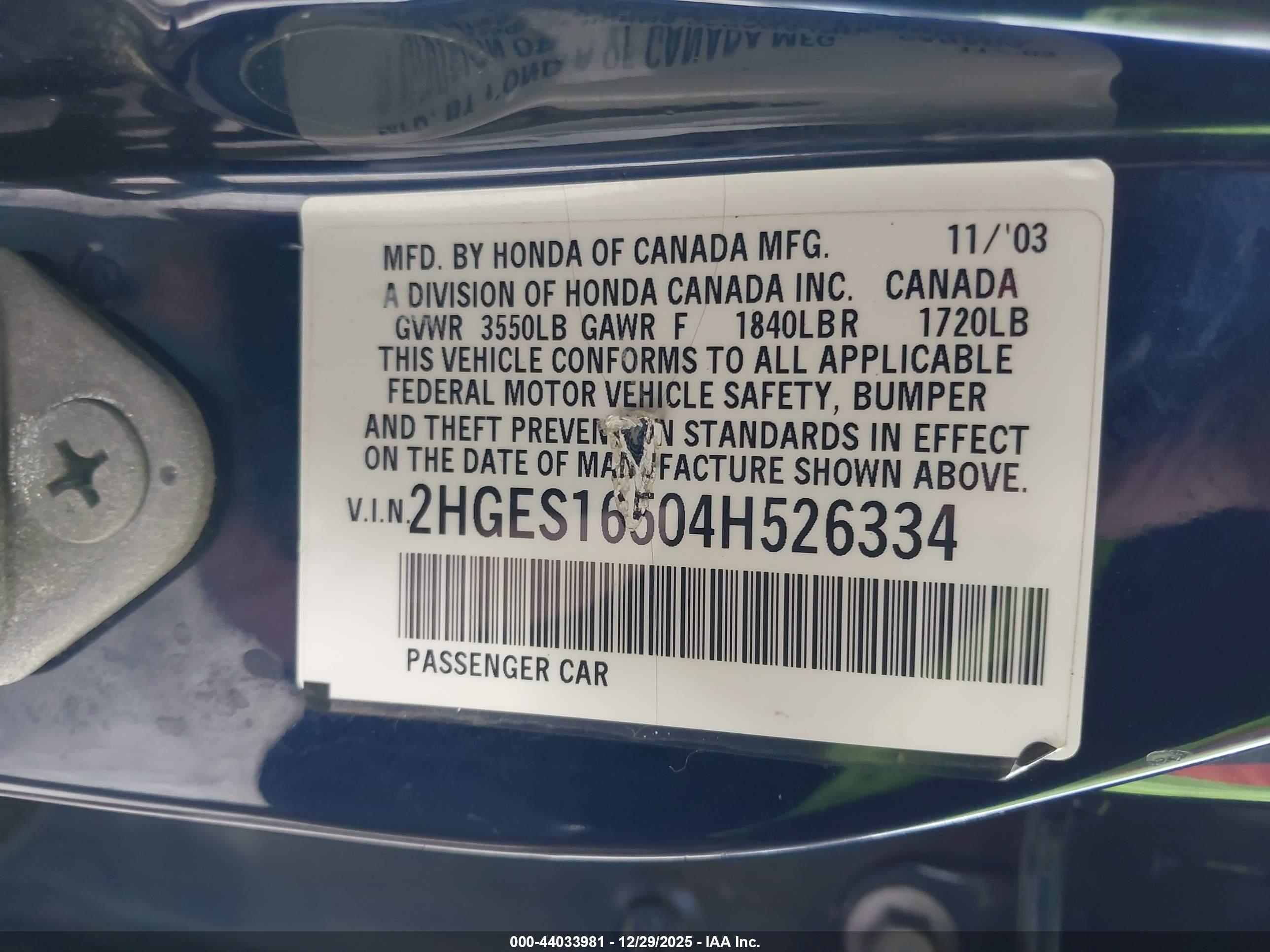 HONDA CIVIC image 9