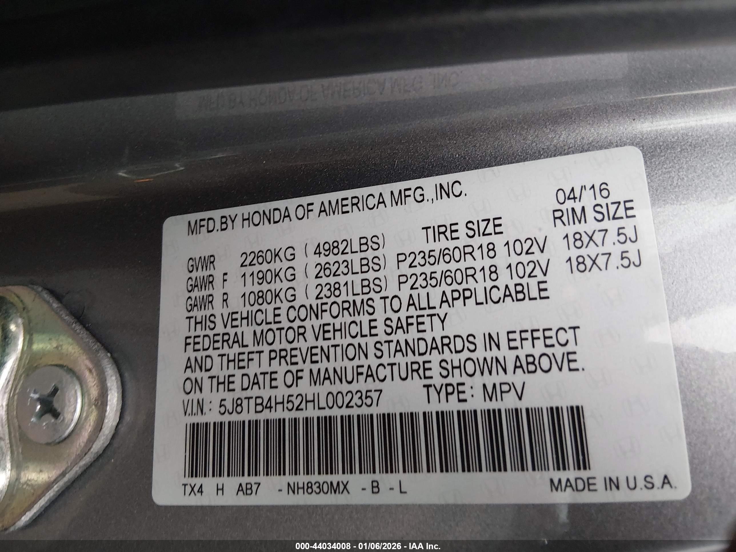 ACURA RDX image 9