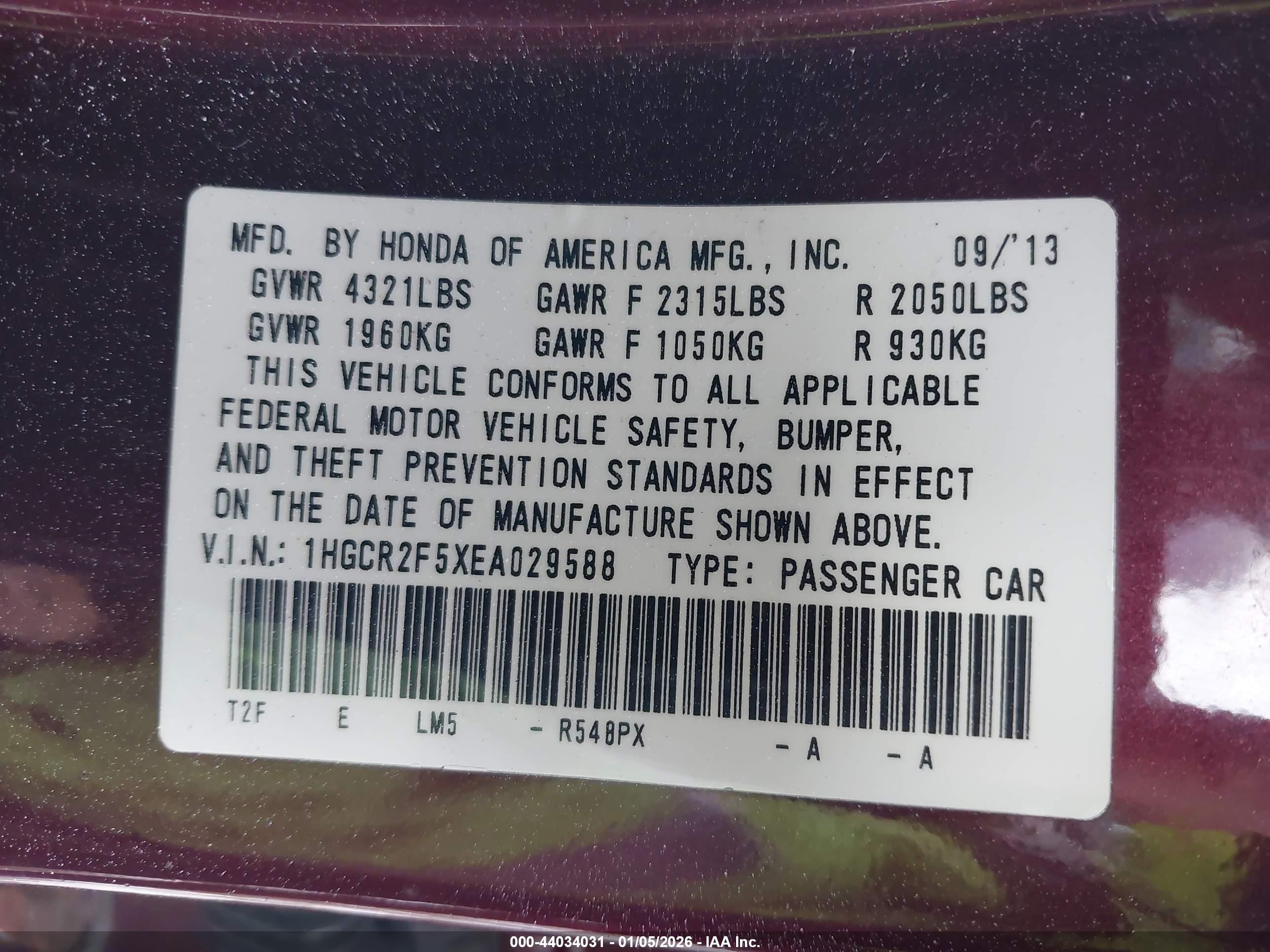 HONDA ACCORD image 9