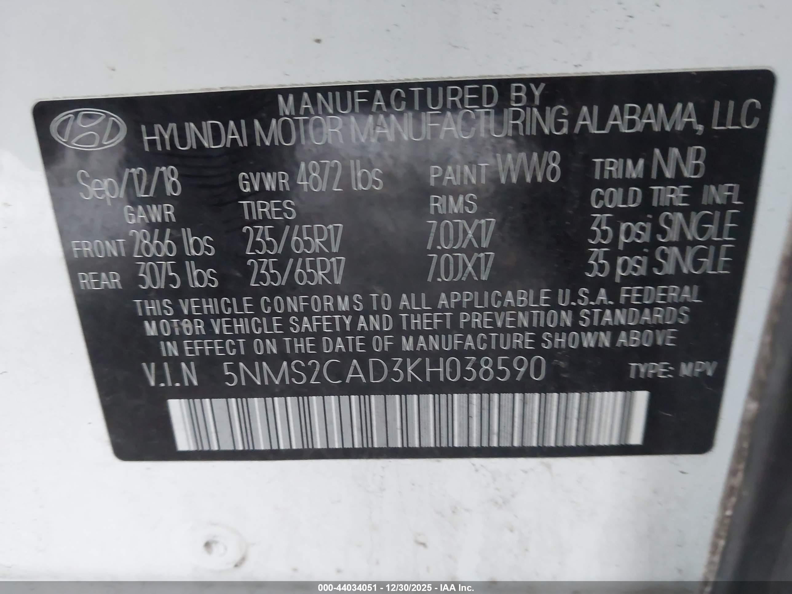 HYUNDAI SANTA image 9