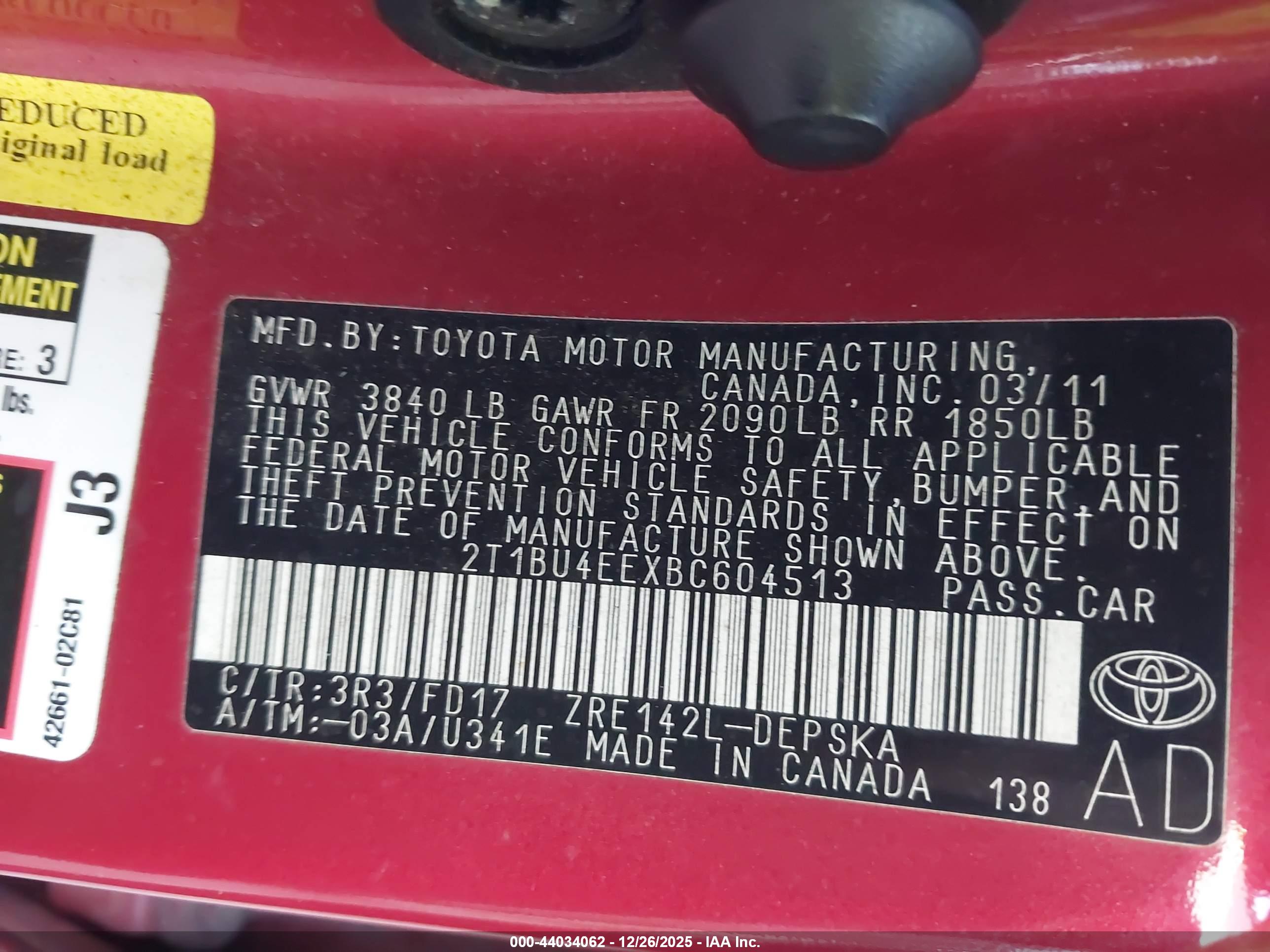 TOYOTA COROLLA image 9