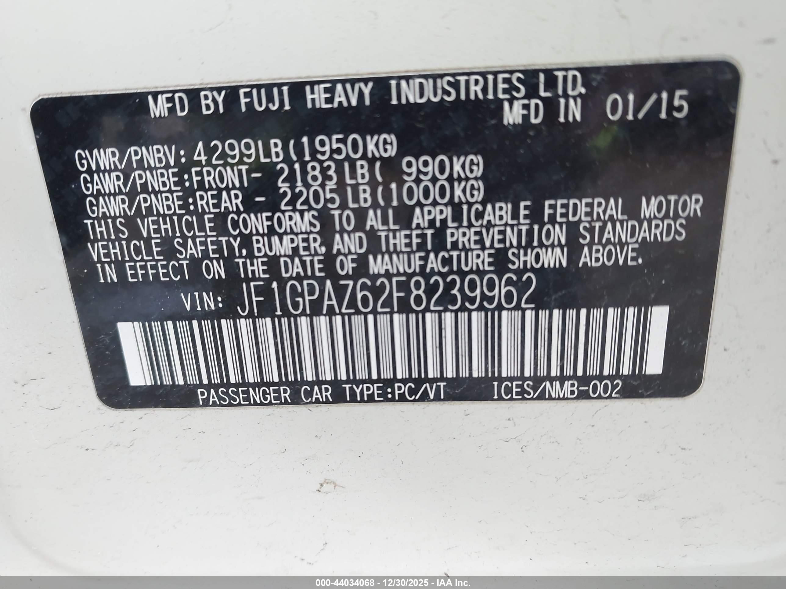 SUBARU IMPREZA image 9