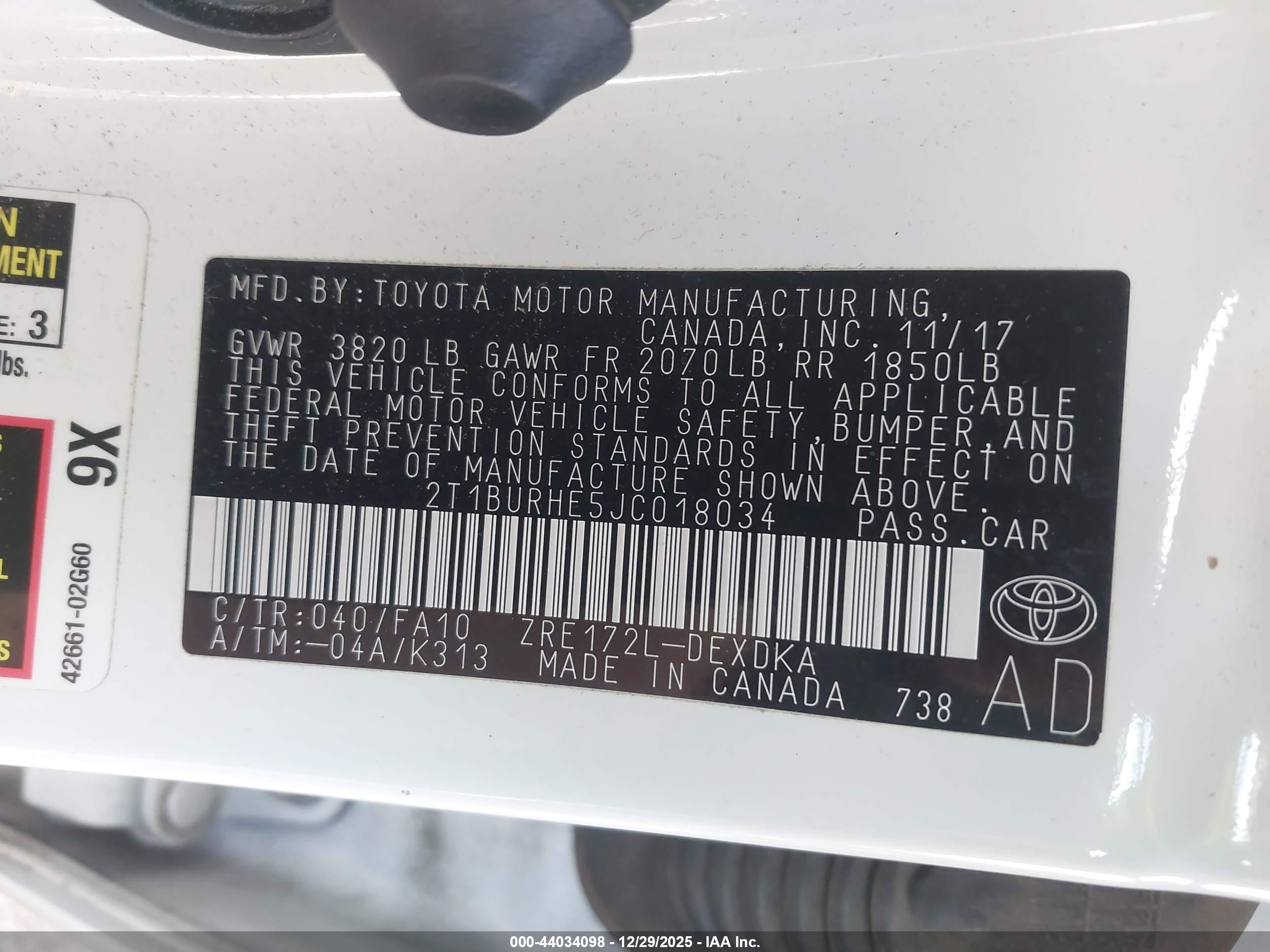 TOYOTA COROLLA image 9