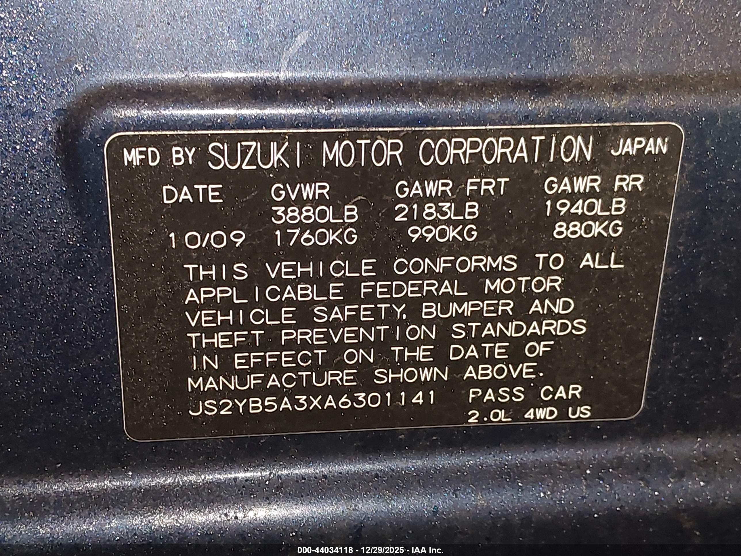 SUZUKI SX4 image 9