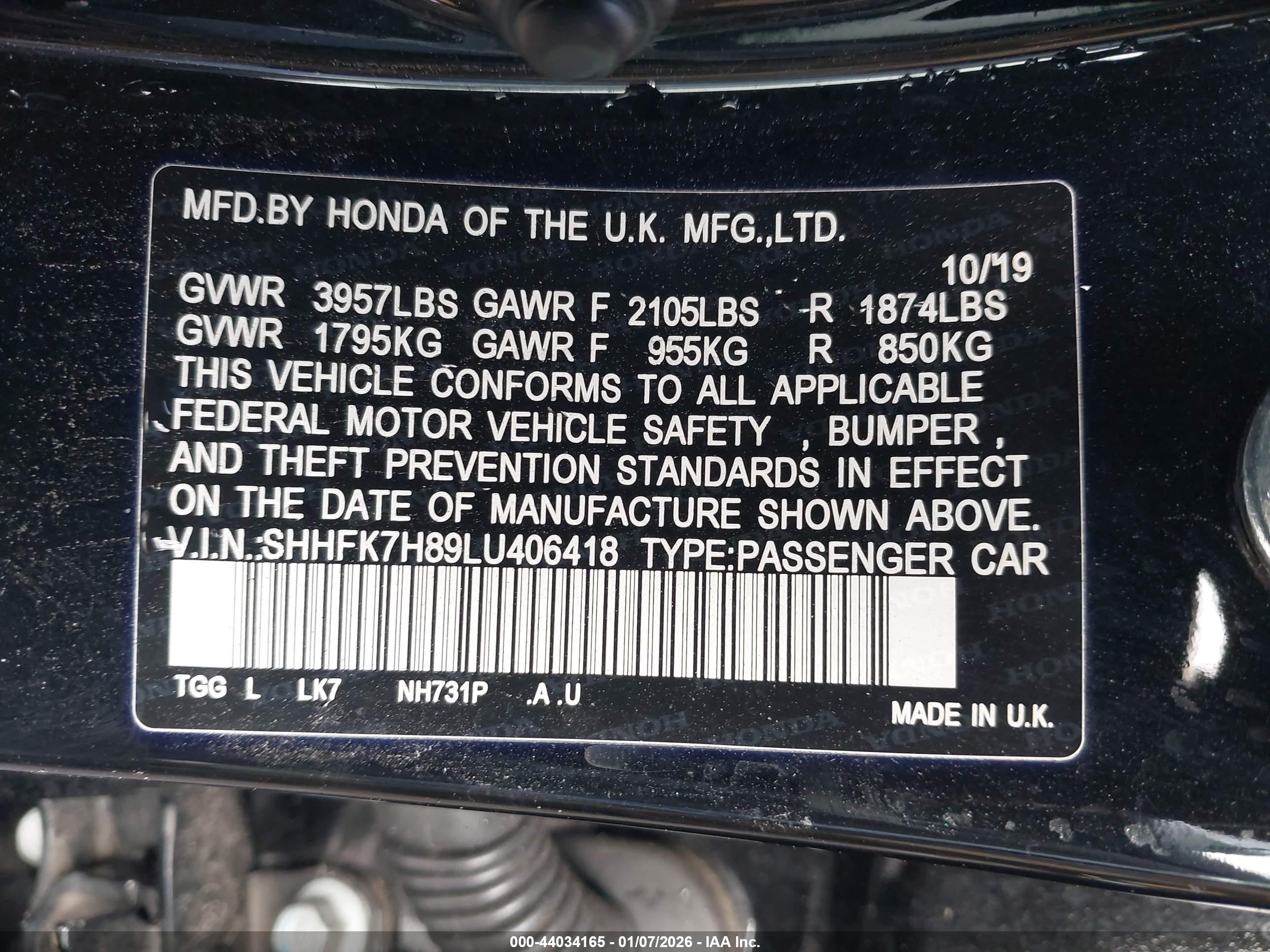 HONDA CIVIC image 9