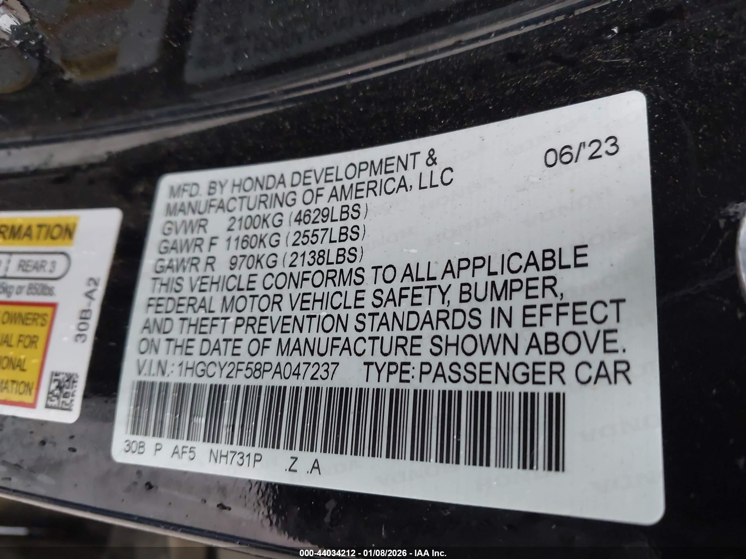HONDA ACCORD image 9