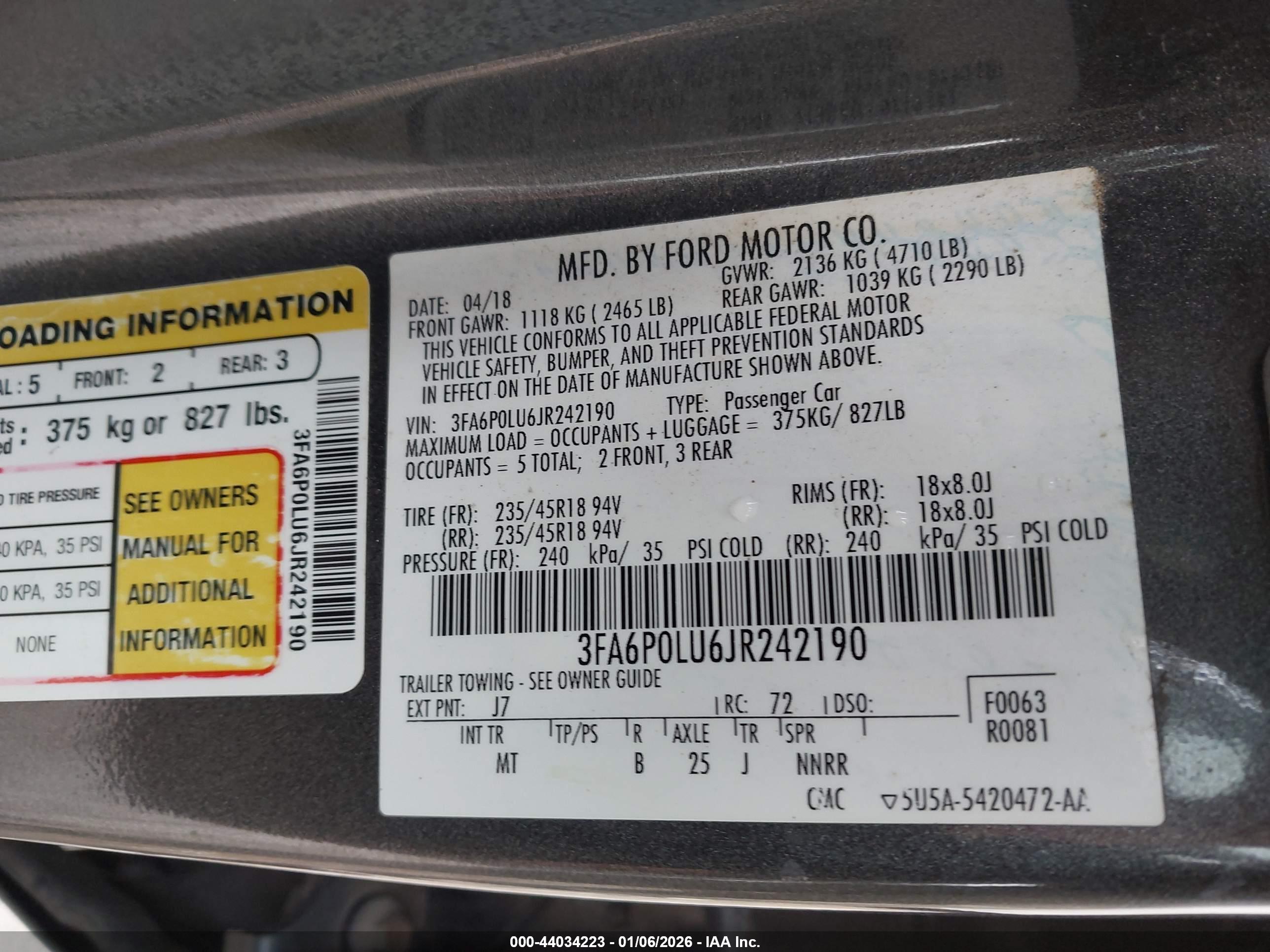 FORD FUSION image 9