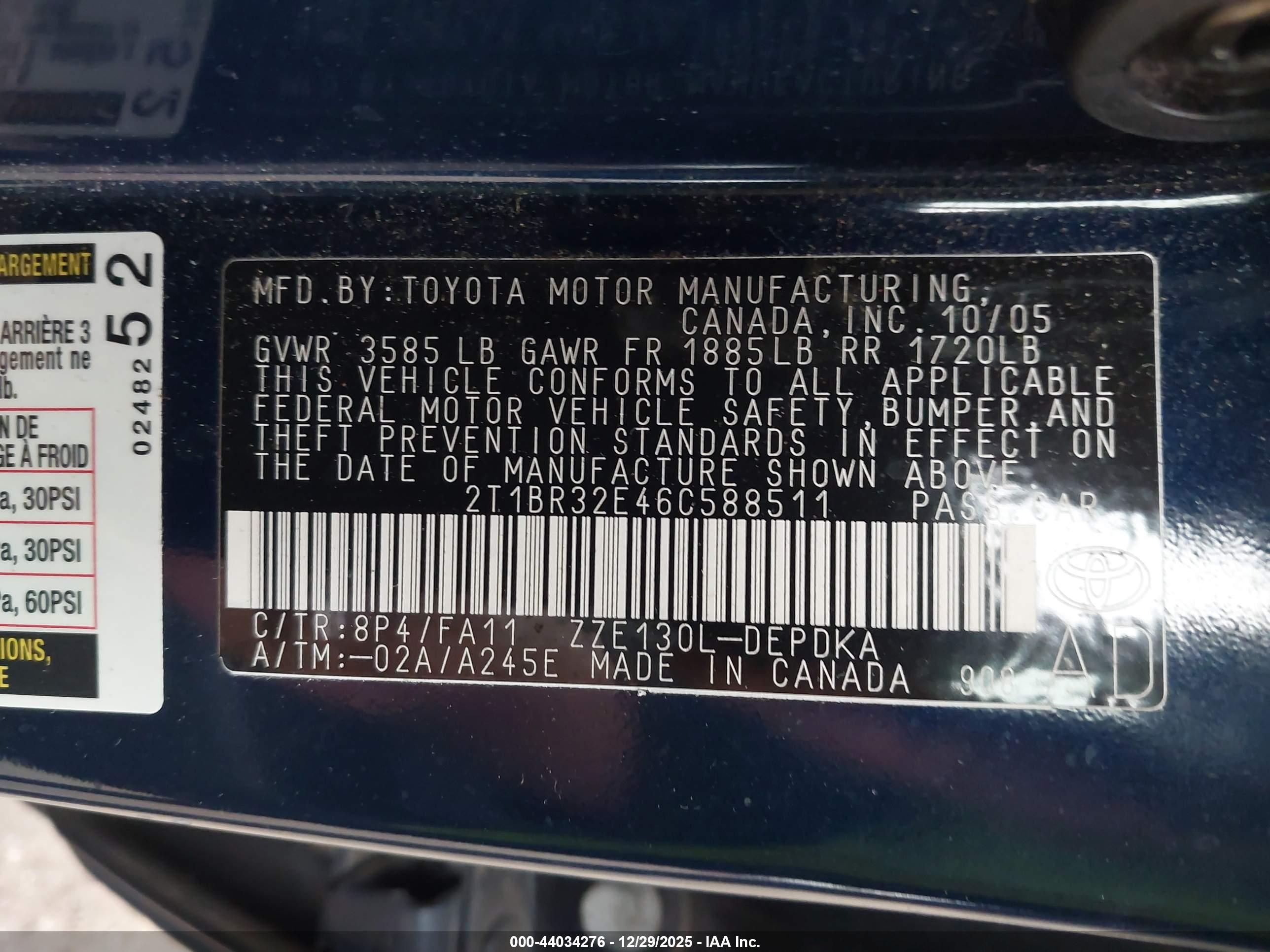TOYOTA COROLLA image 9