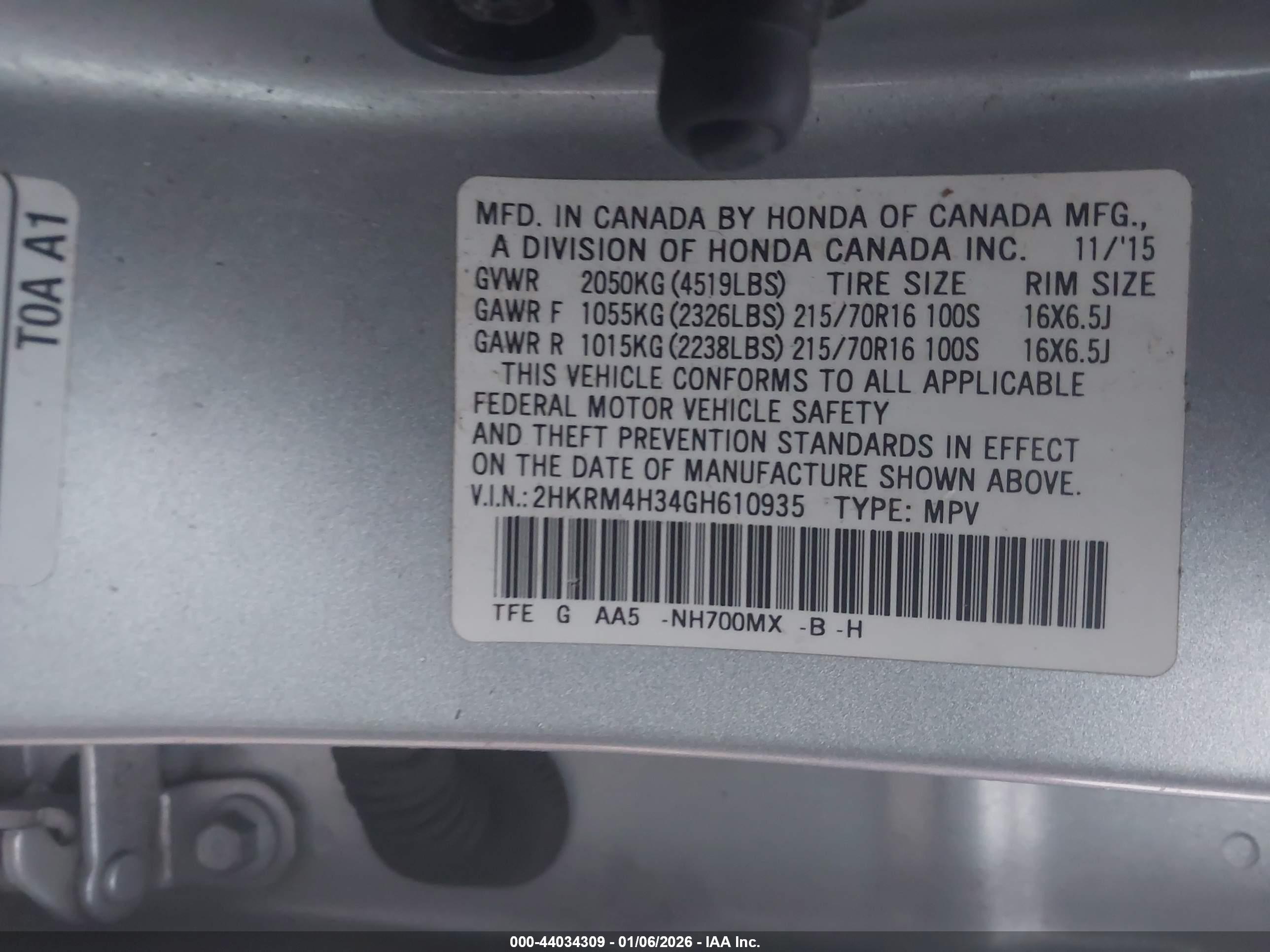 HONDA CR-V image 9