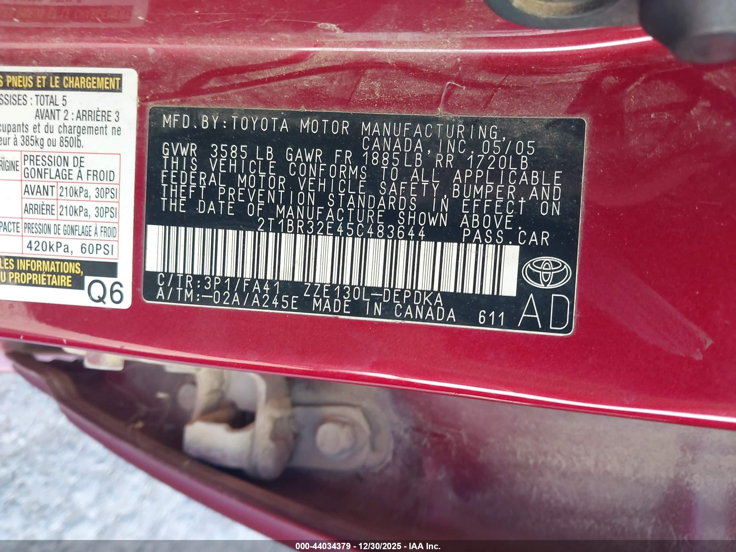 TOYOTA COROLLA image 9