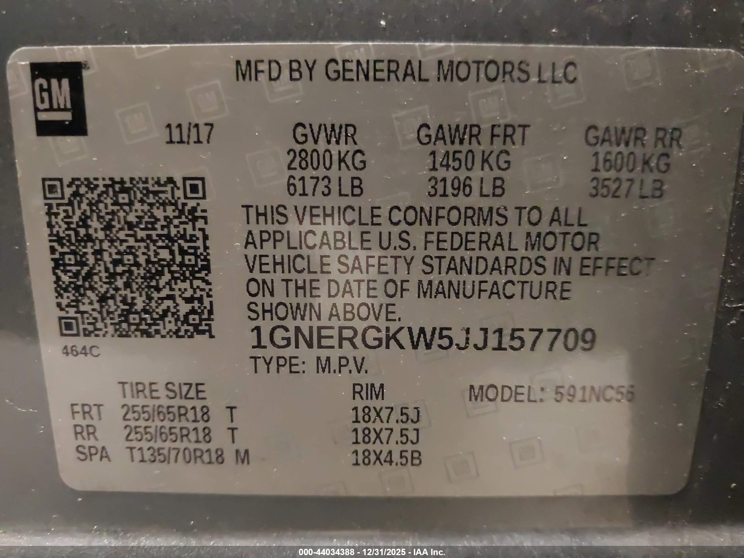 CHEVROLET TRAVERSE image 9