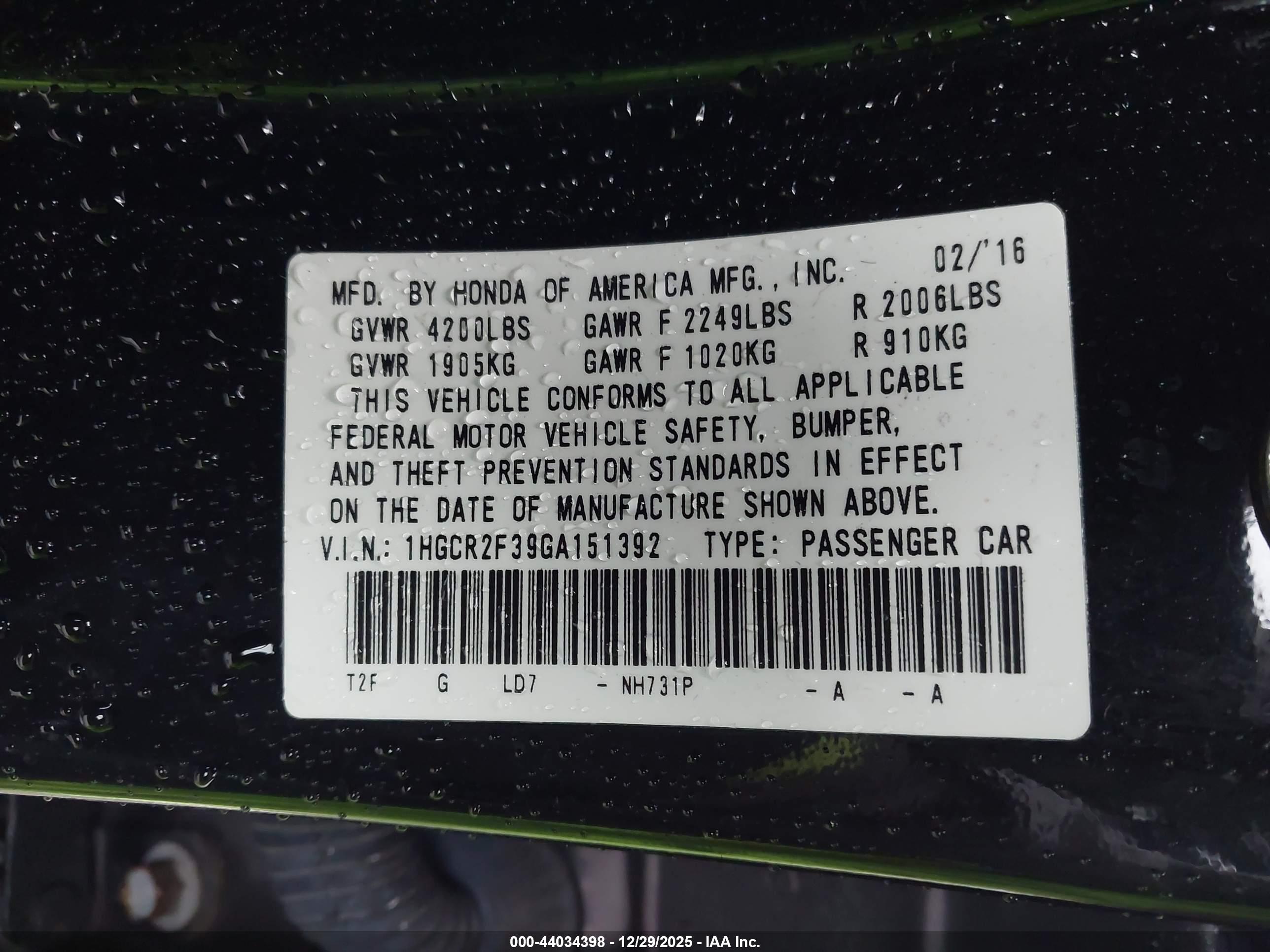 HONDA ACCORD image 9