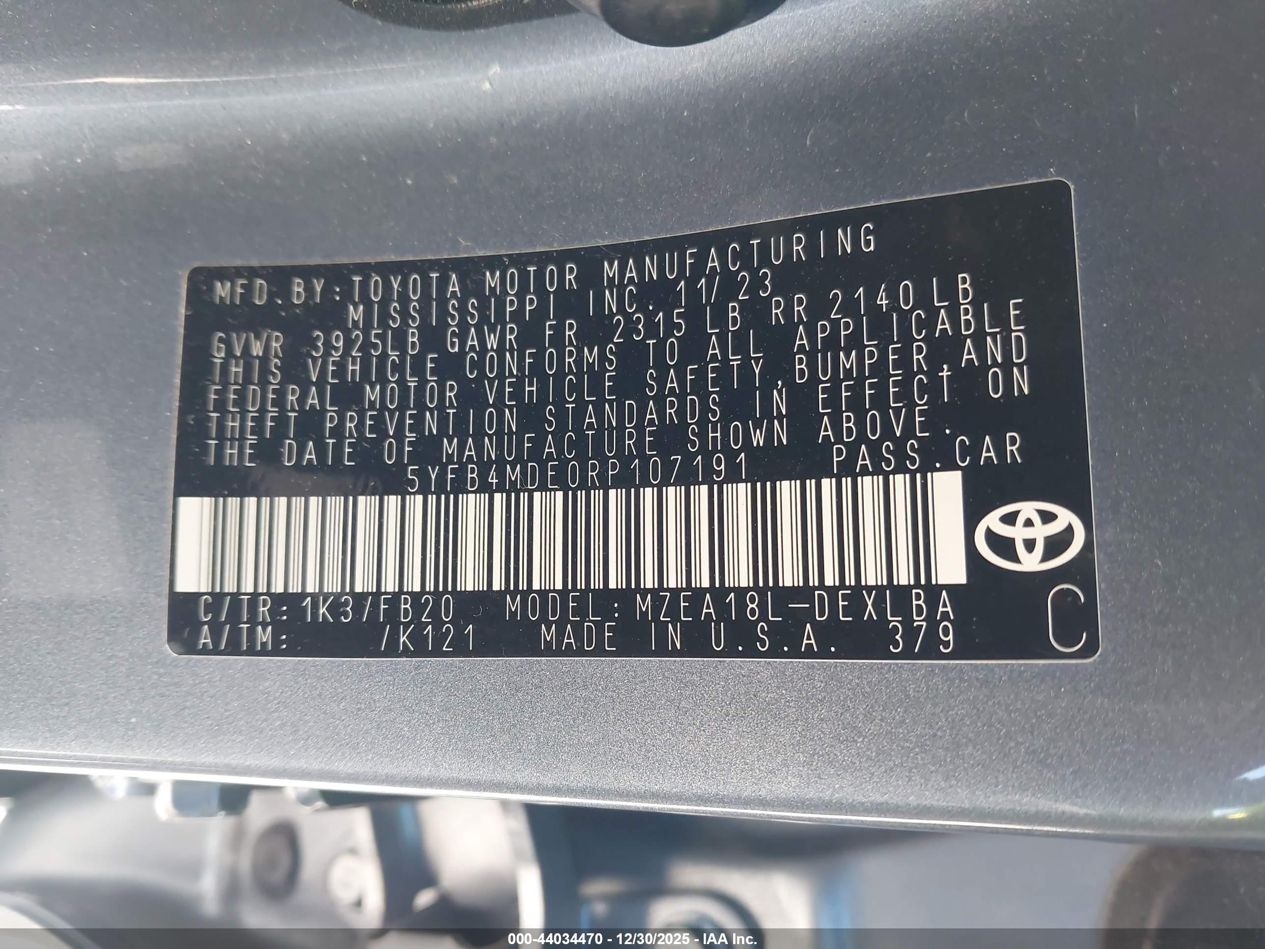 TOYOTA COROLLA image 9