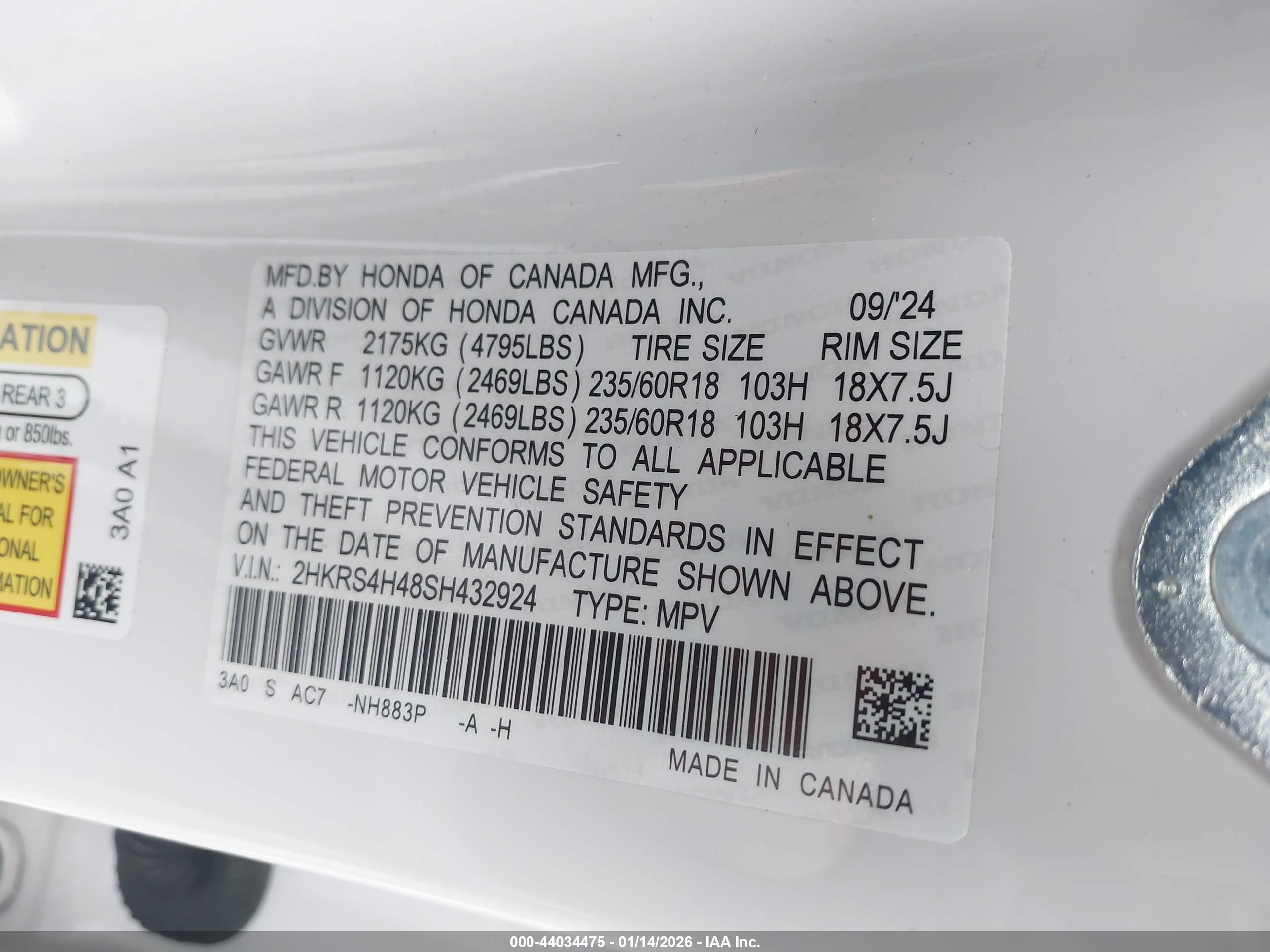 HONDA CR-V image 9
