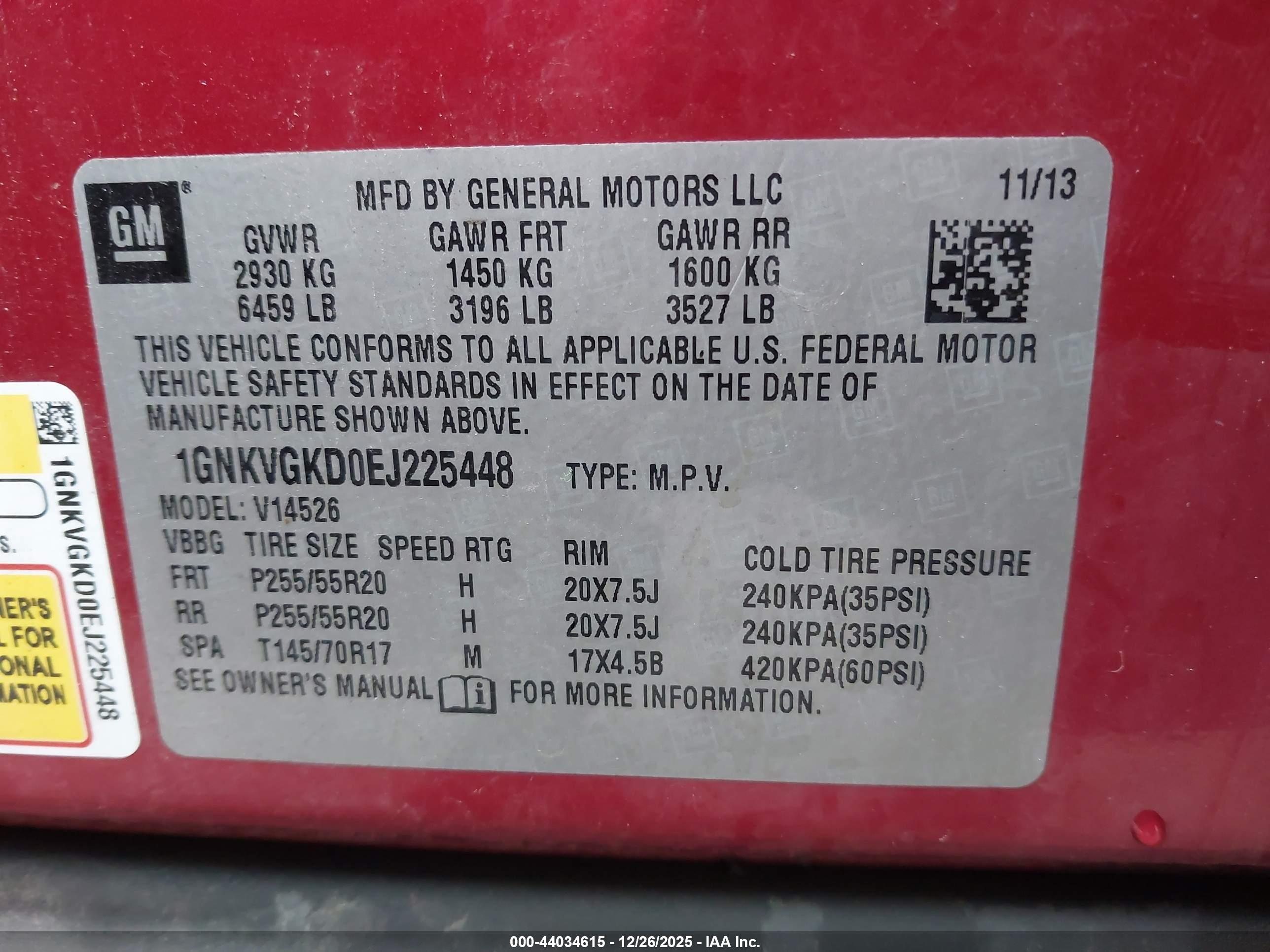 CHEVROLET TRAVERSE image 9