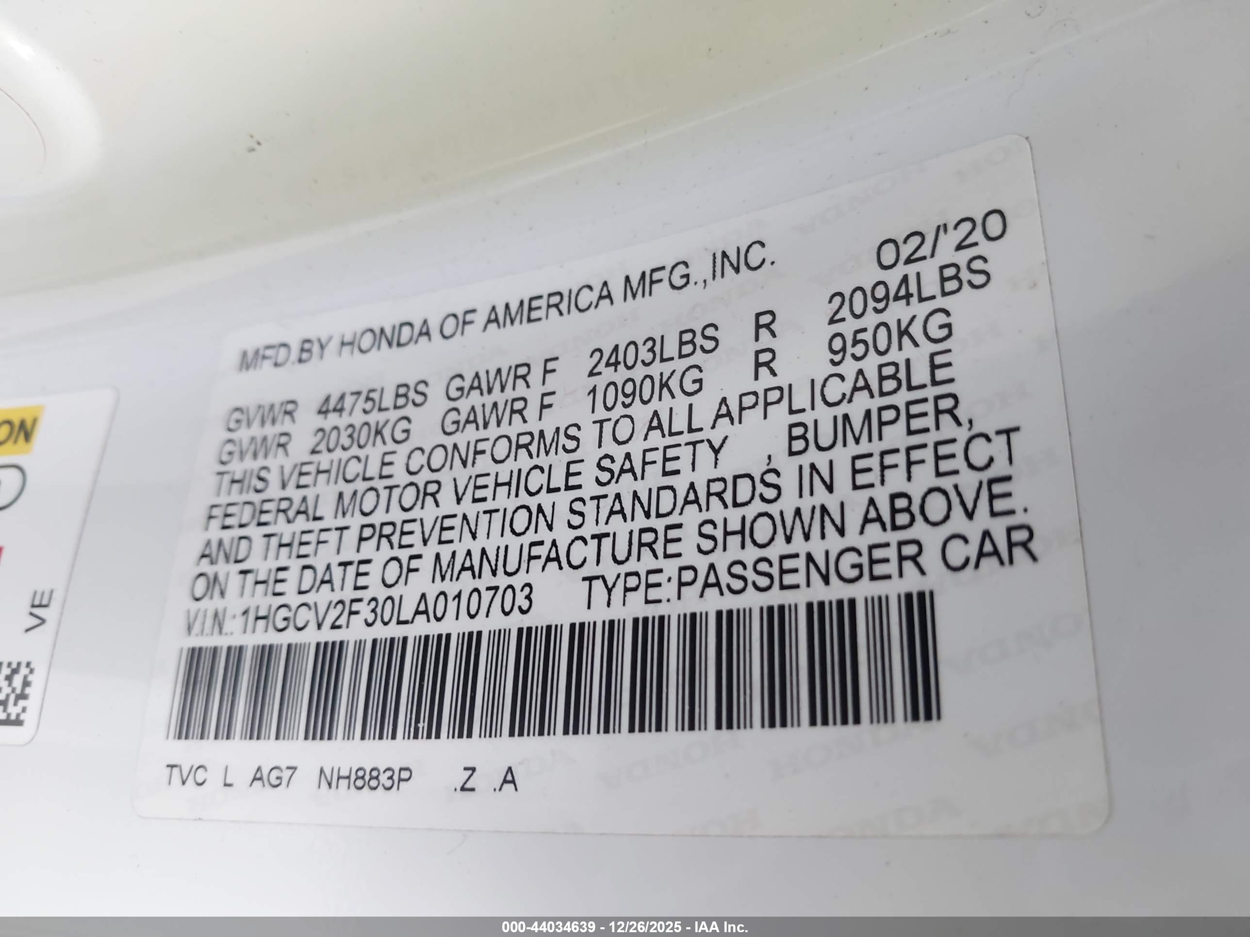 HONDA ACCORD image 9