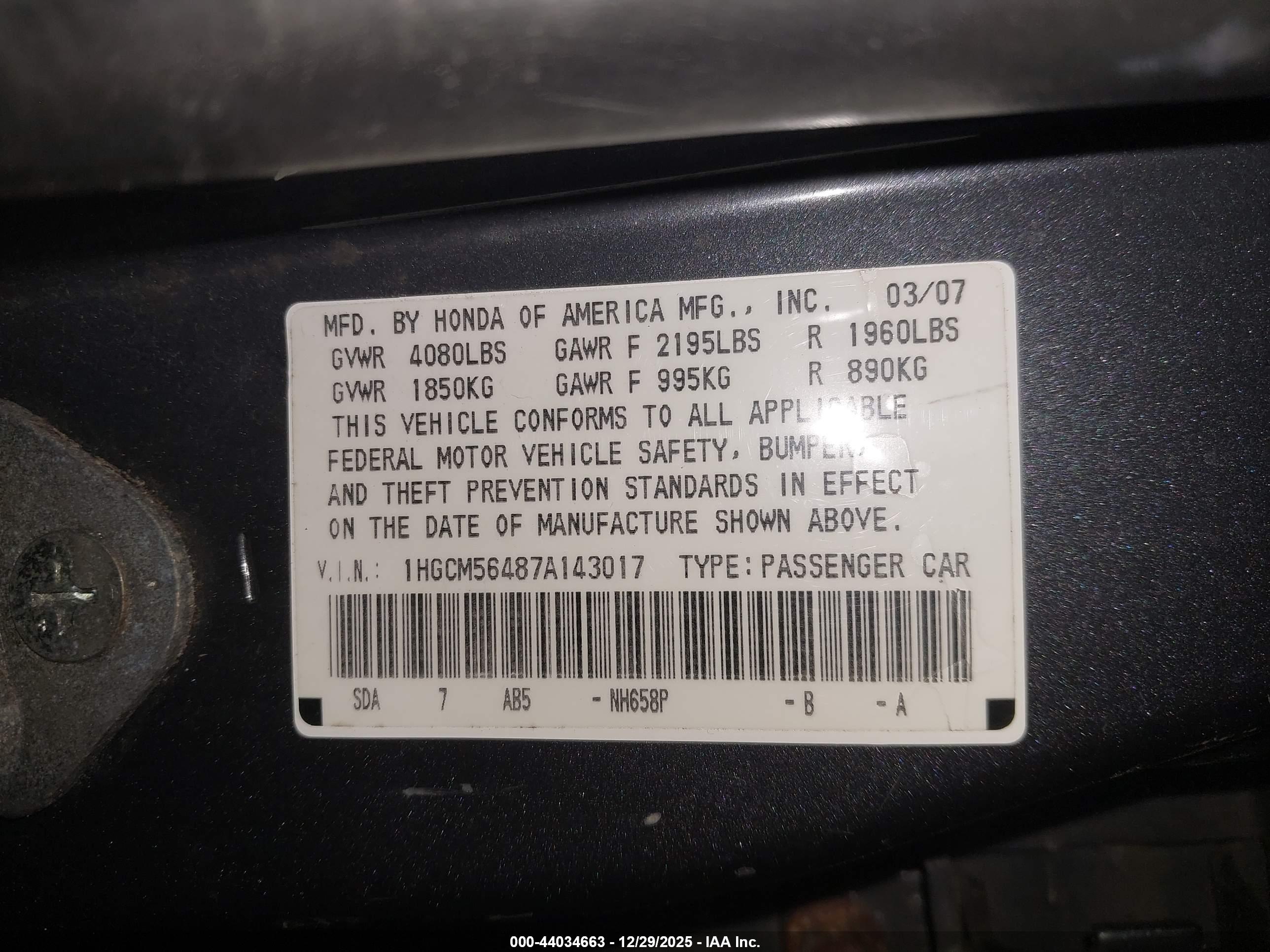 HONDA ACCORD image 9