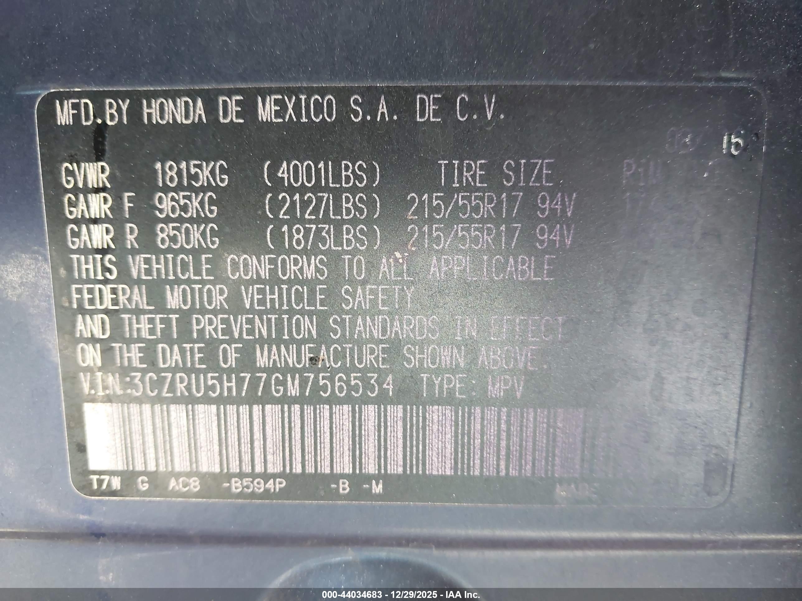 HONDA HR-V image 9