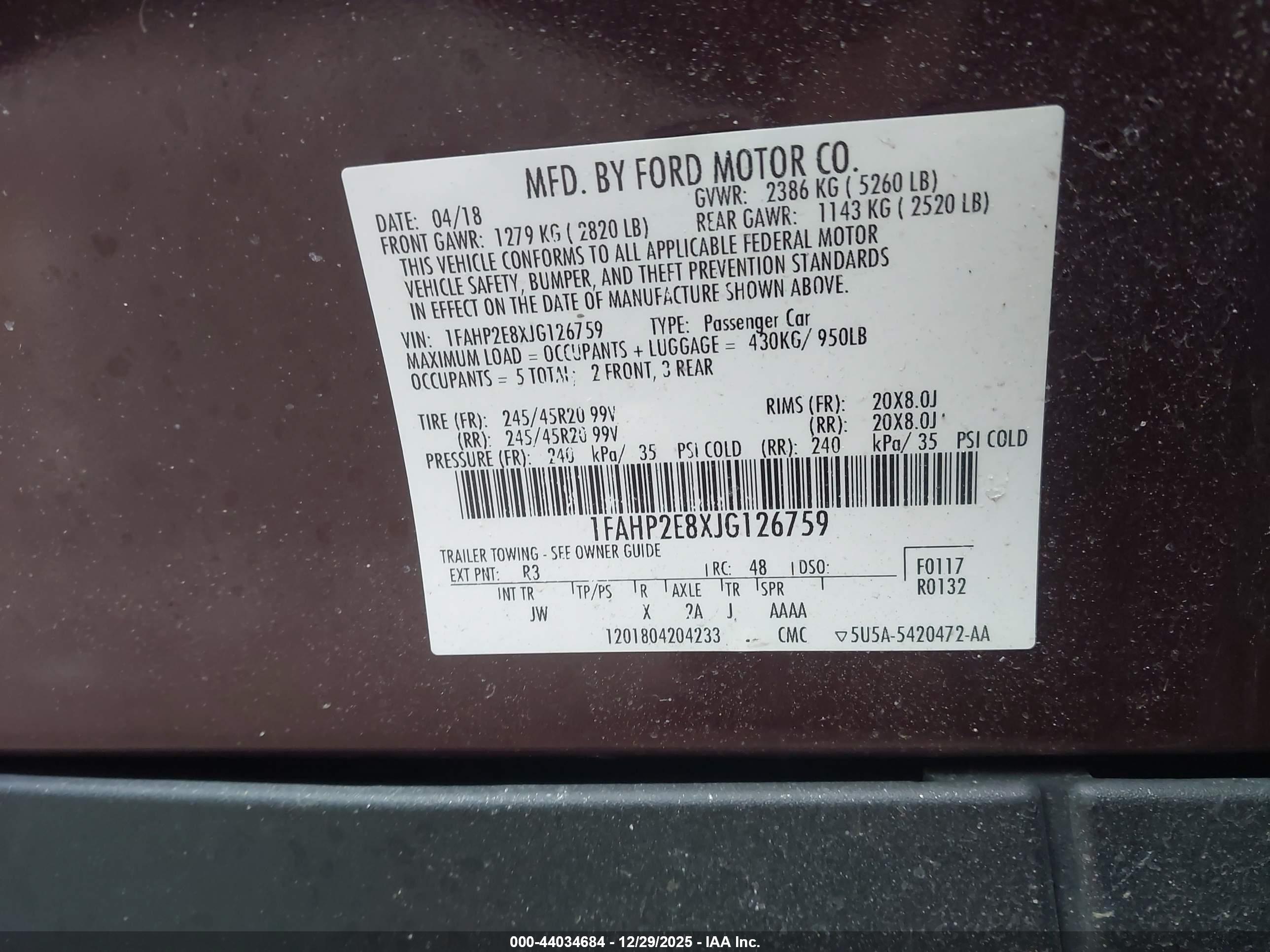 FORD TAURUS image 9