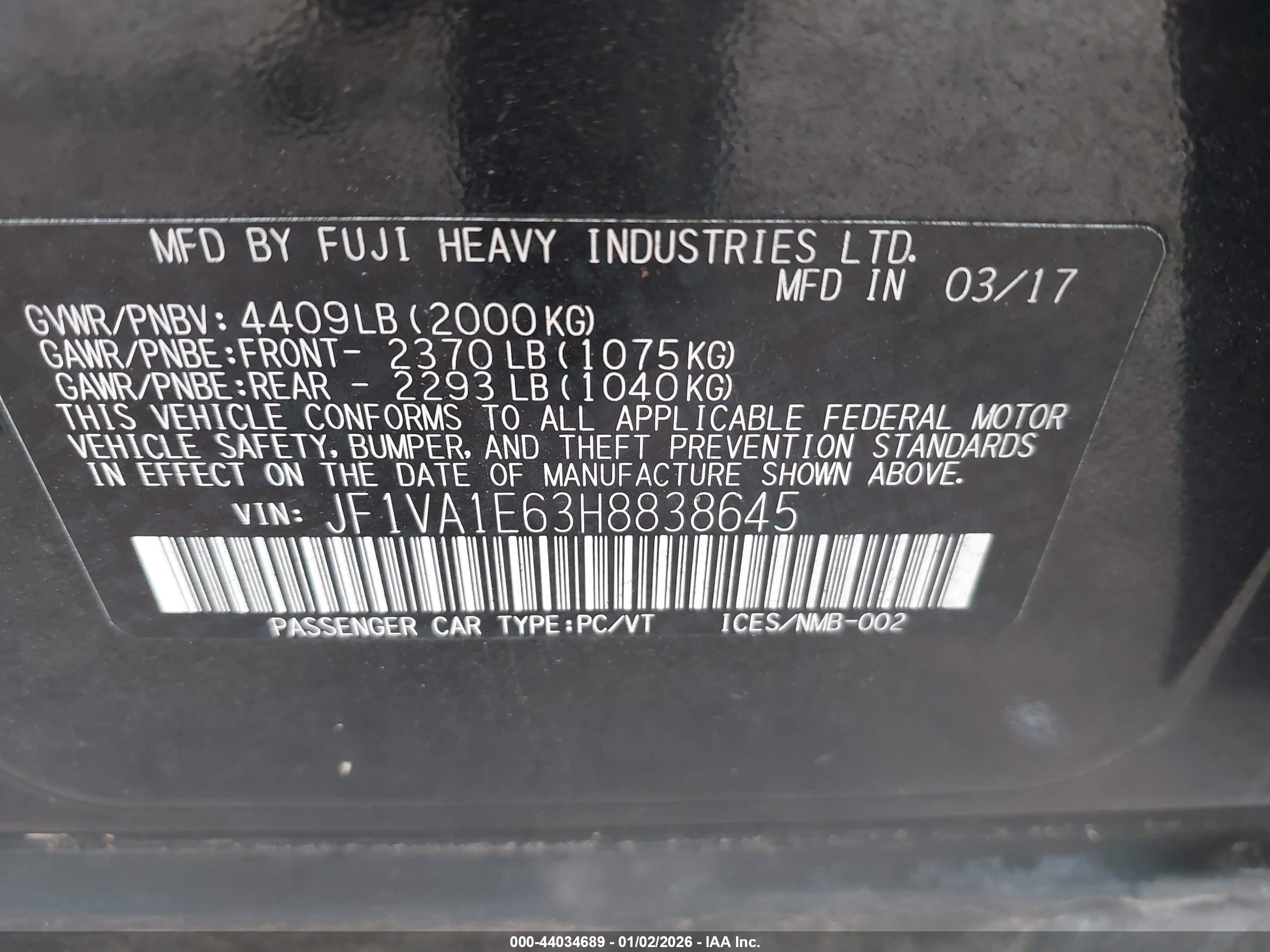 SUBARU WRX image 9