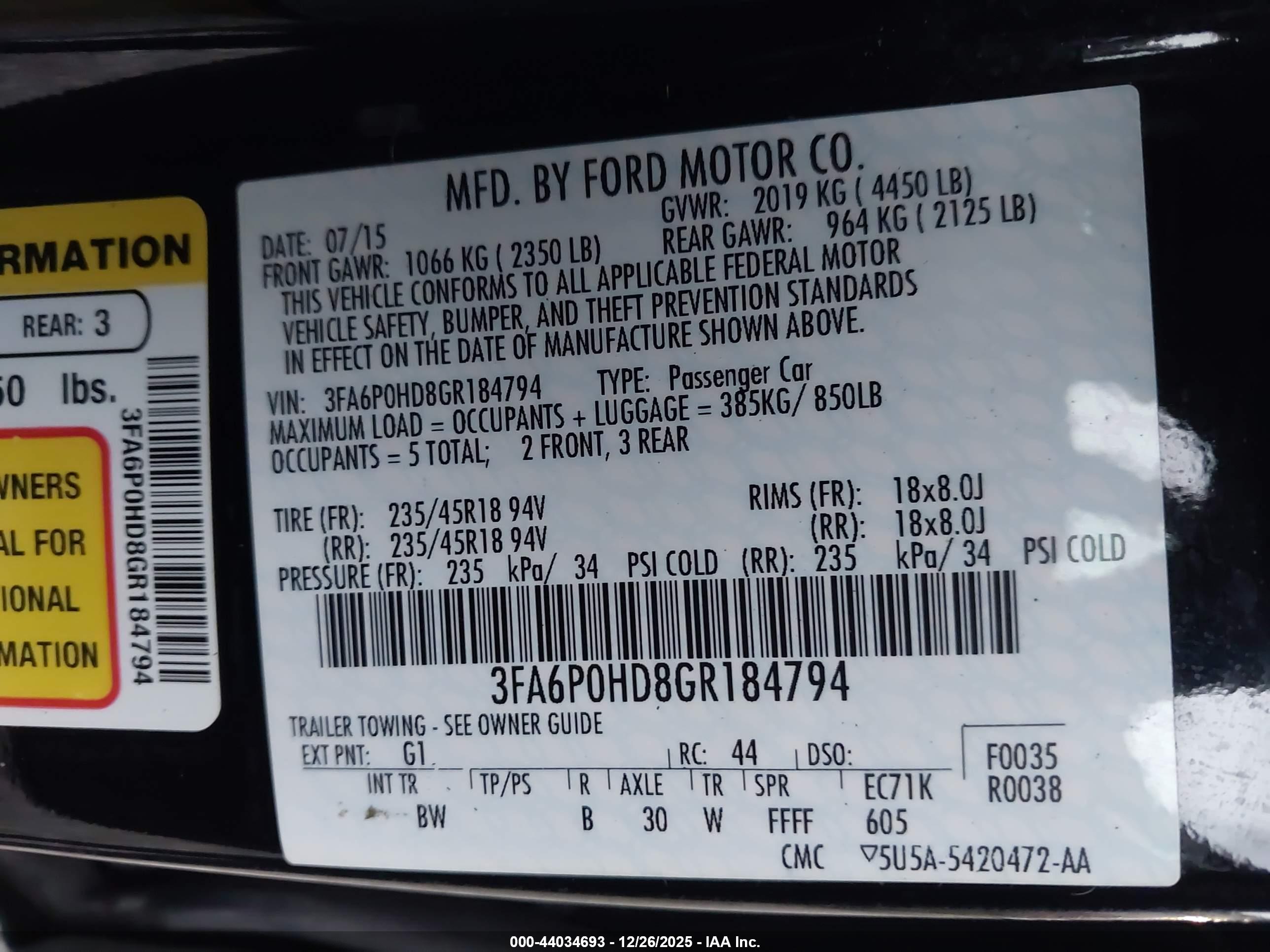FORD FUSION image 9