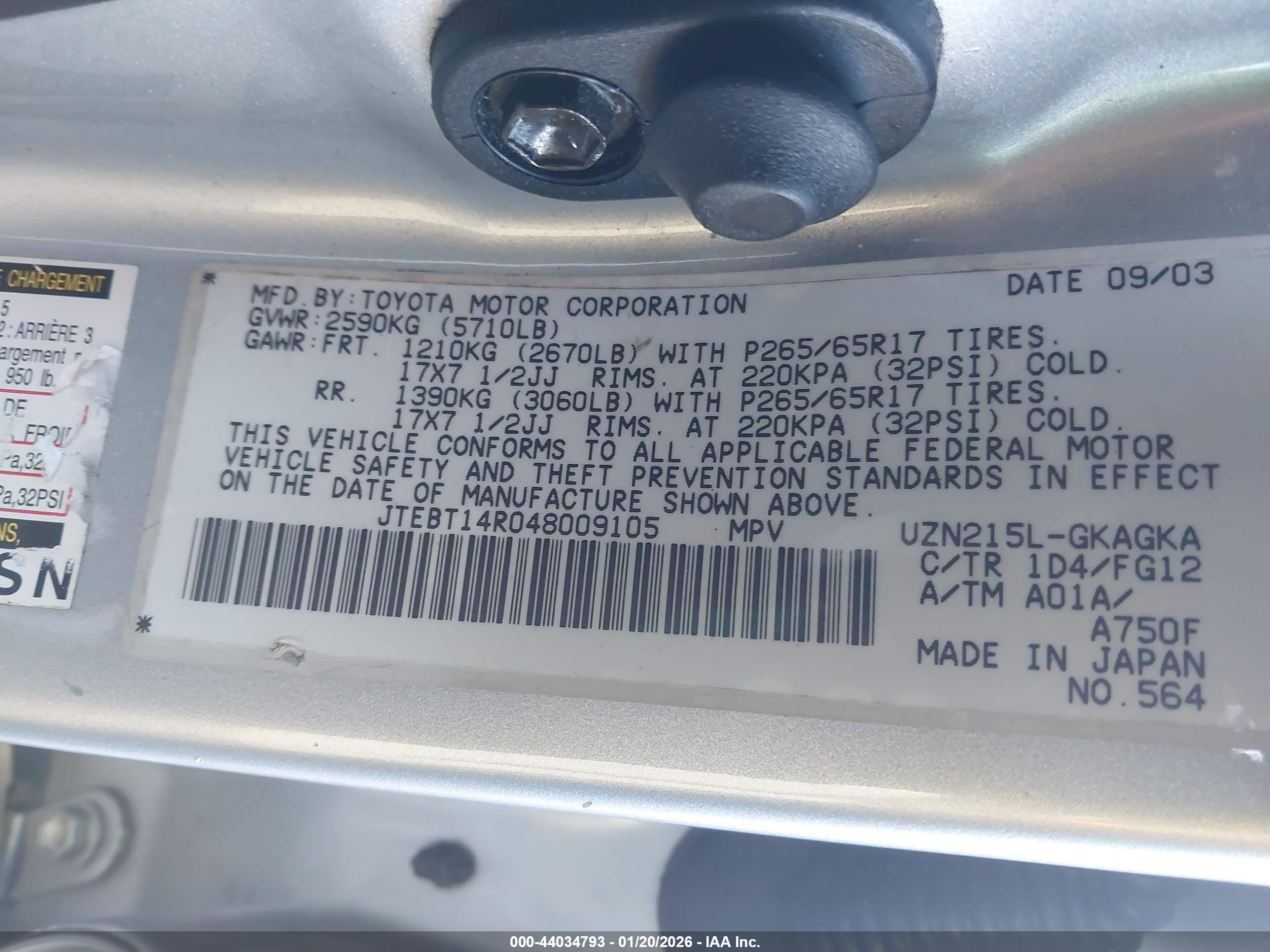 TOYOTA 4RUNNER image 9
