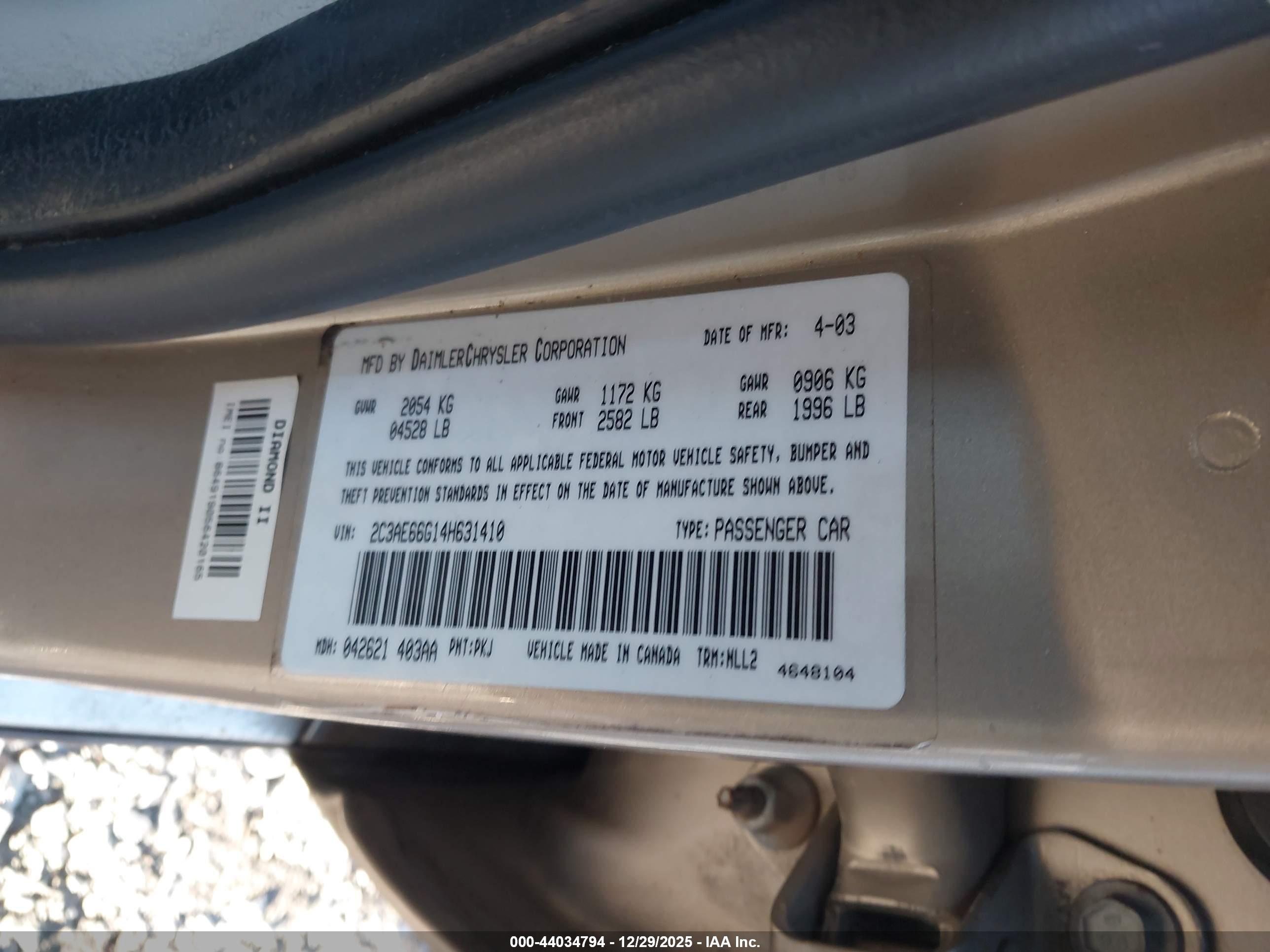 CHRYSLER 300M image 9