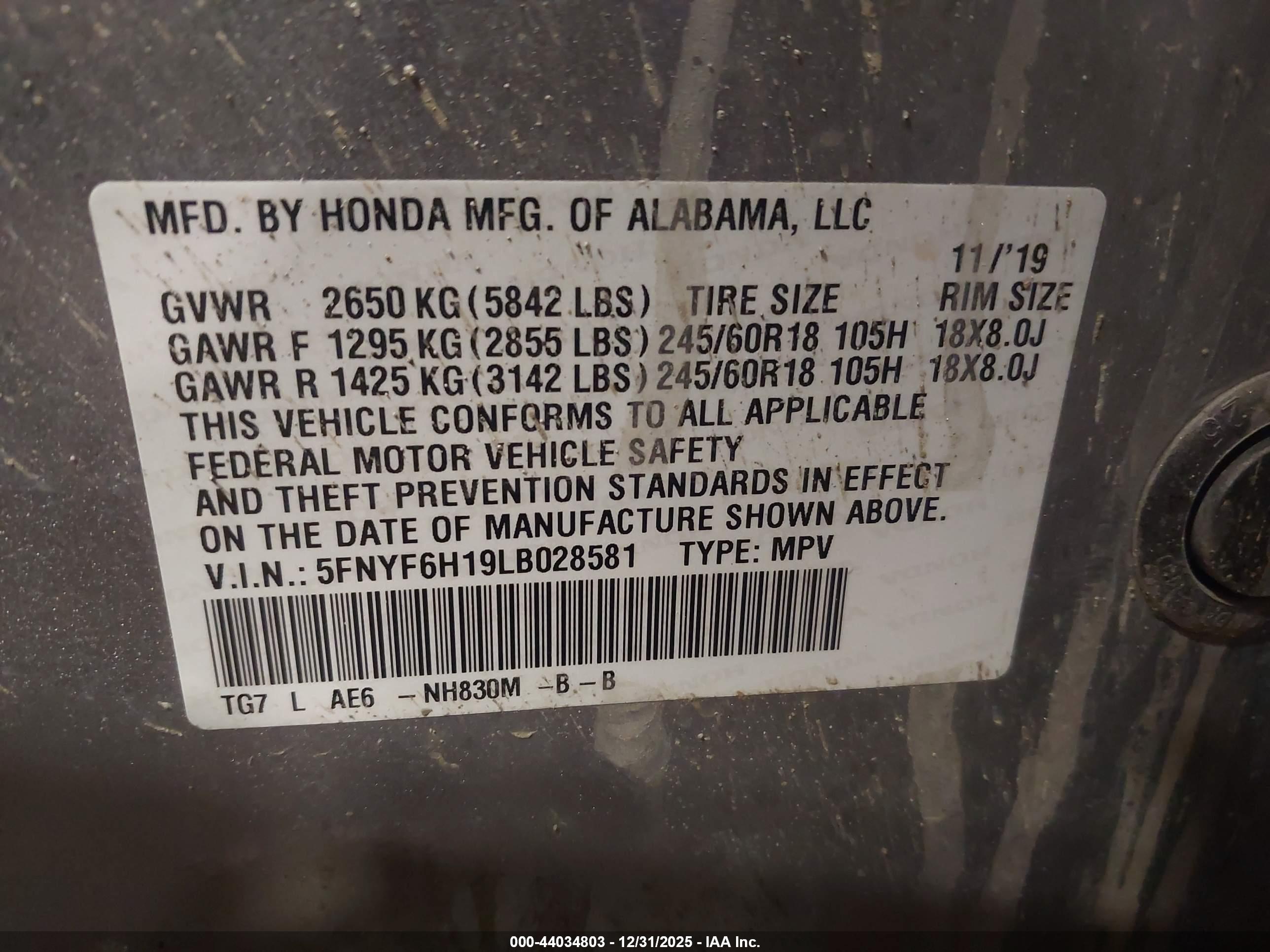 HONDA PILOT image 9