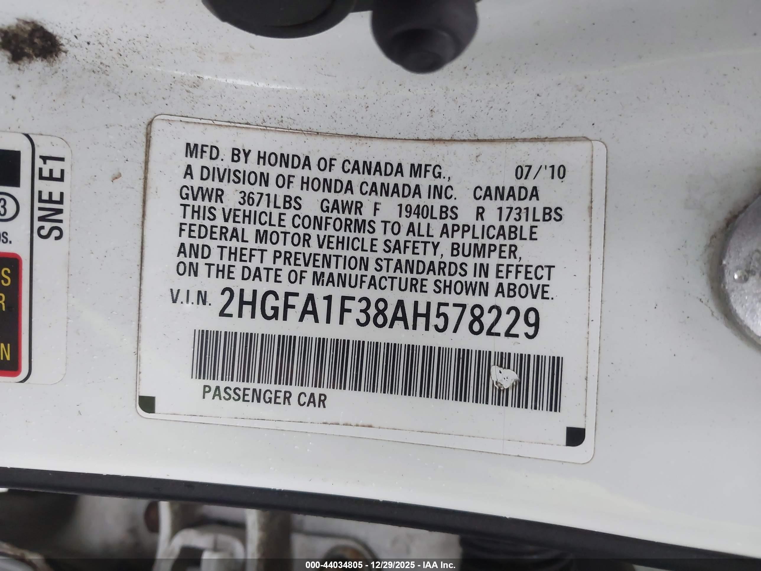 HONDA CIVIC image 9