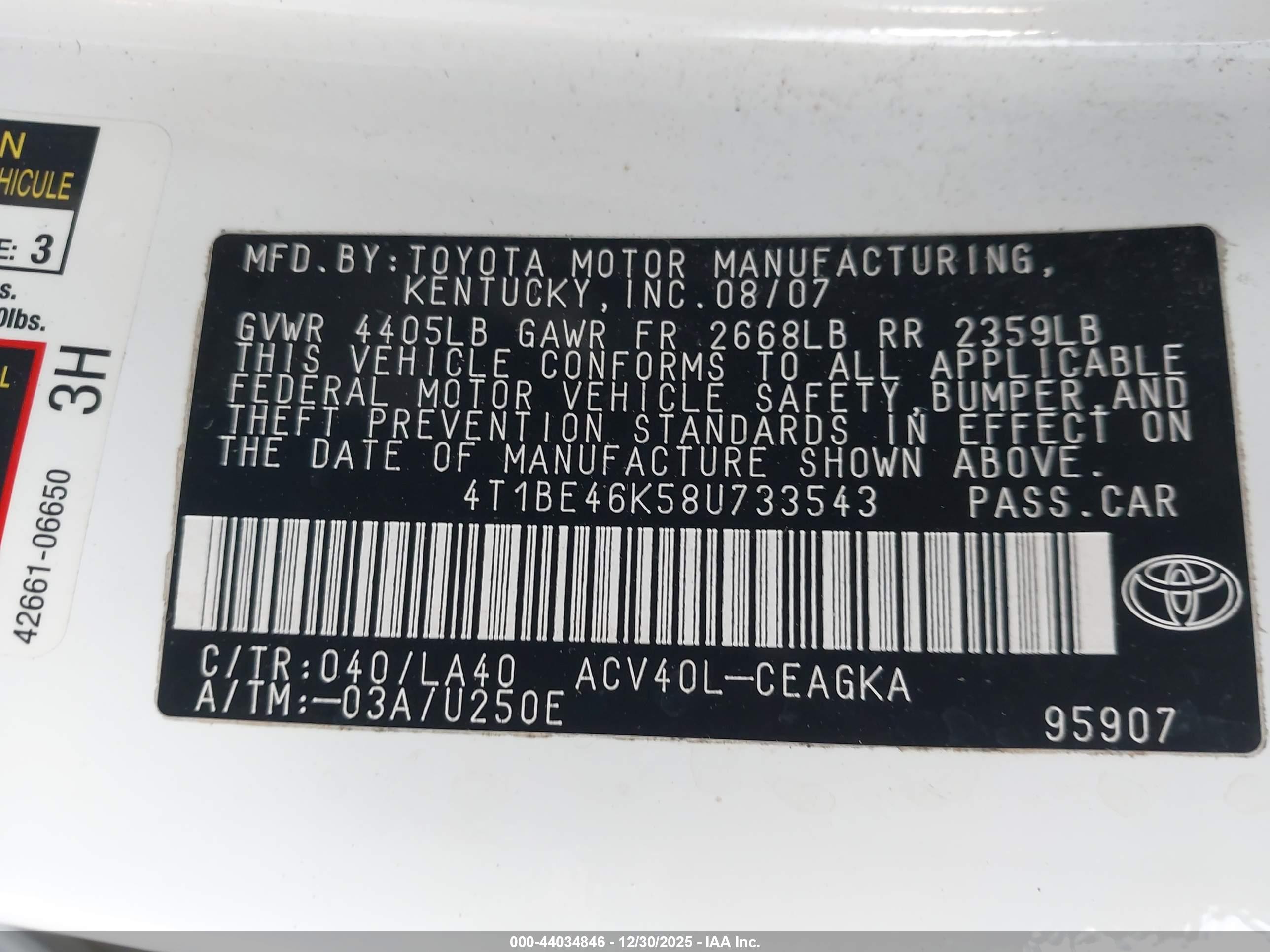 TOYOTA CAMRY image 9