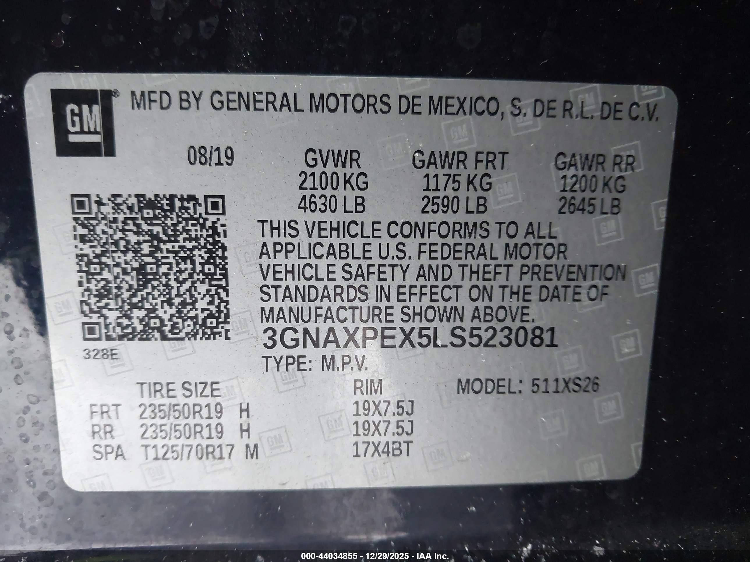 CHEVROLET EQUINOX image 9
