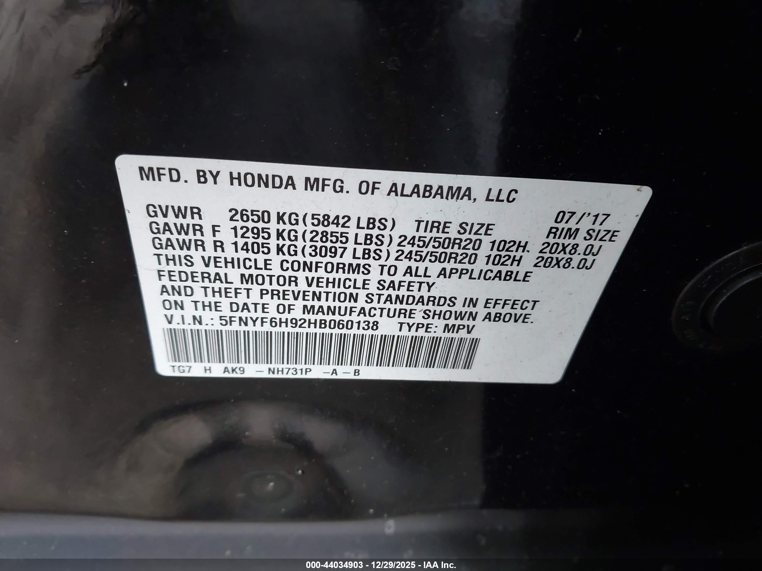 HONDA PILOT image 9