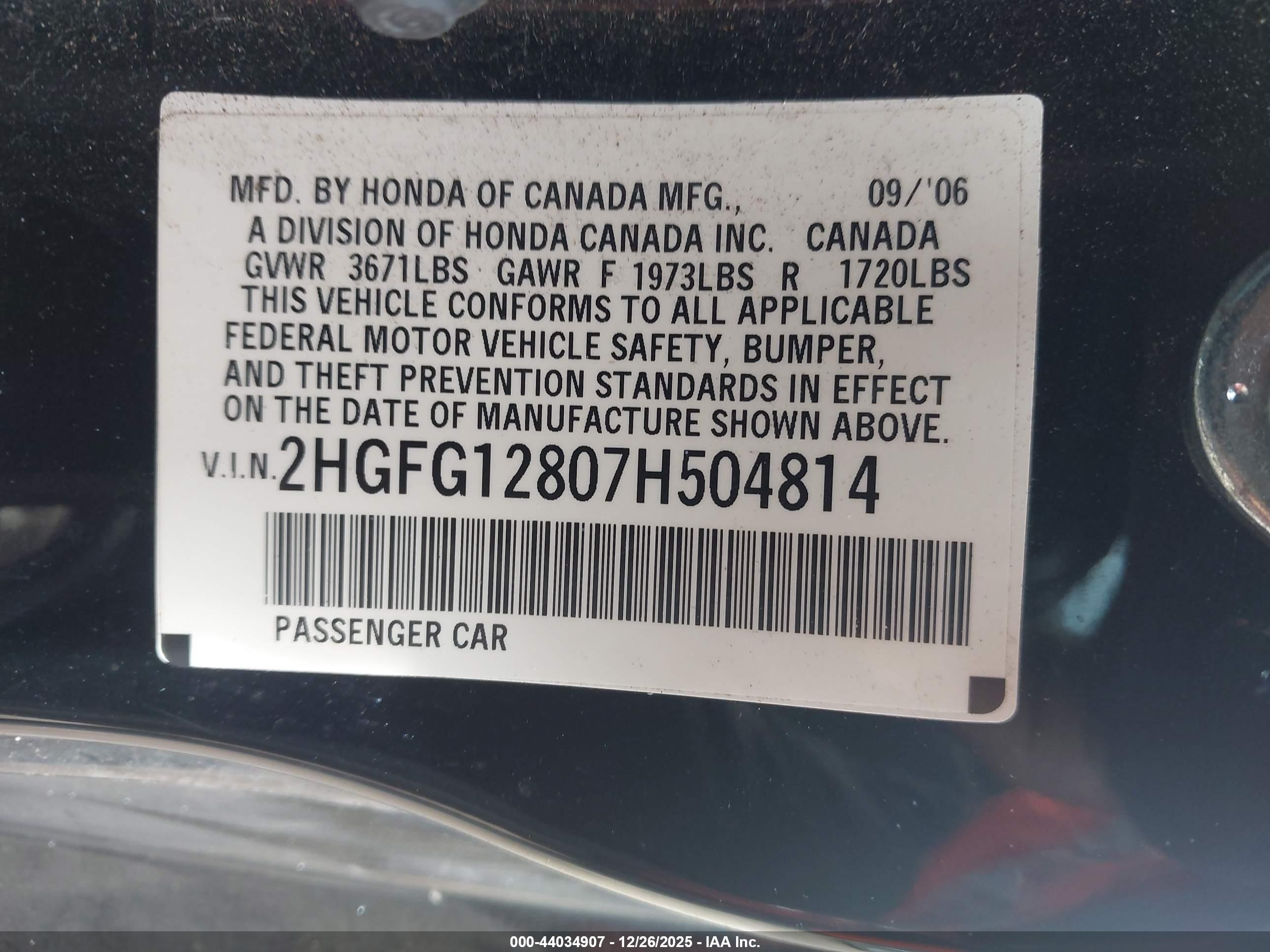 HONDA CIVIC image 9