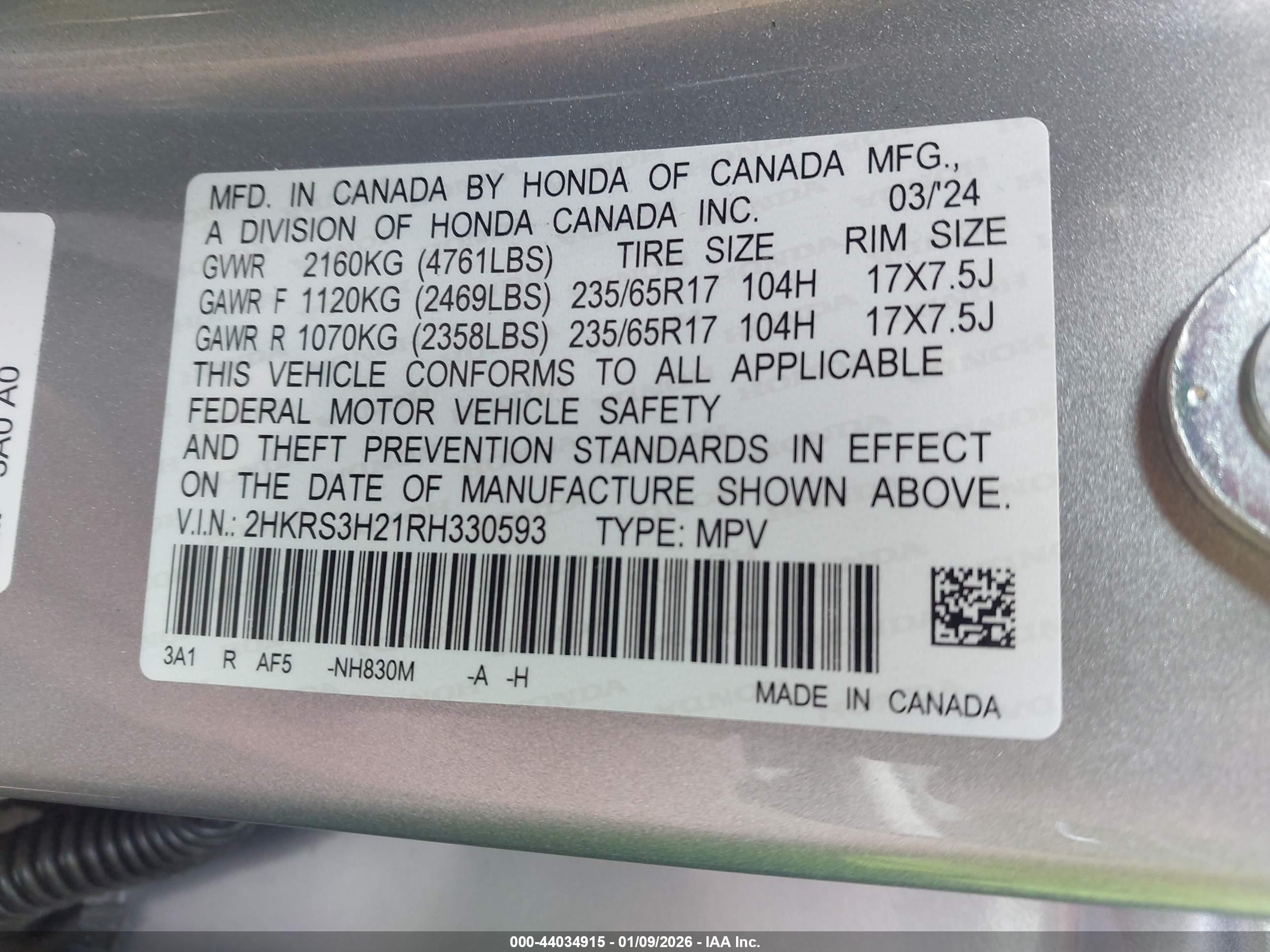 HONDA CR-V image 9