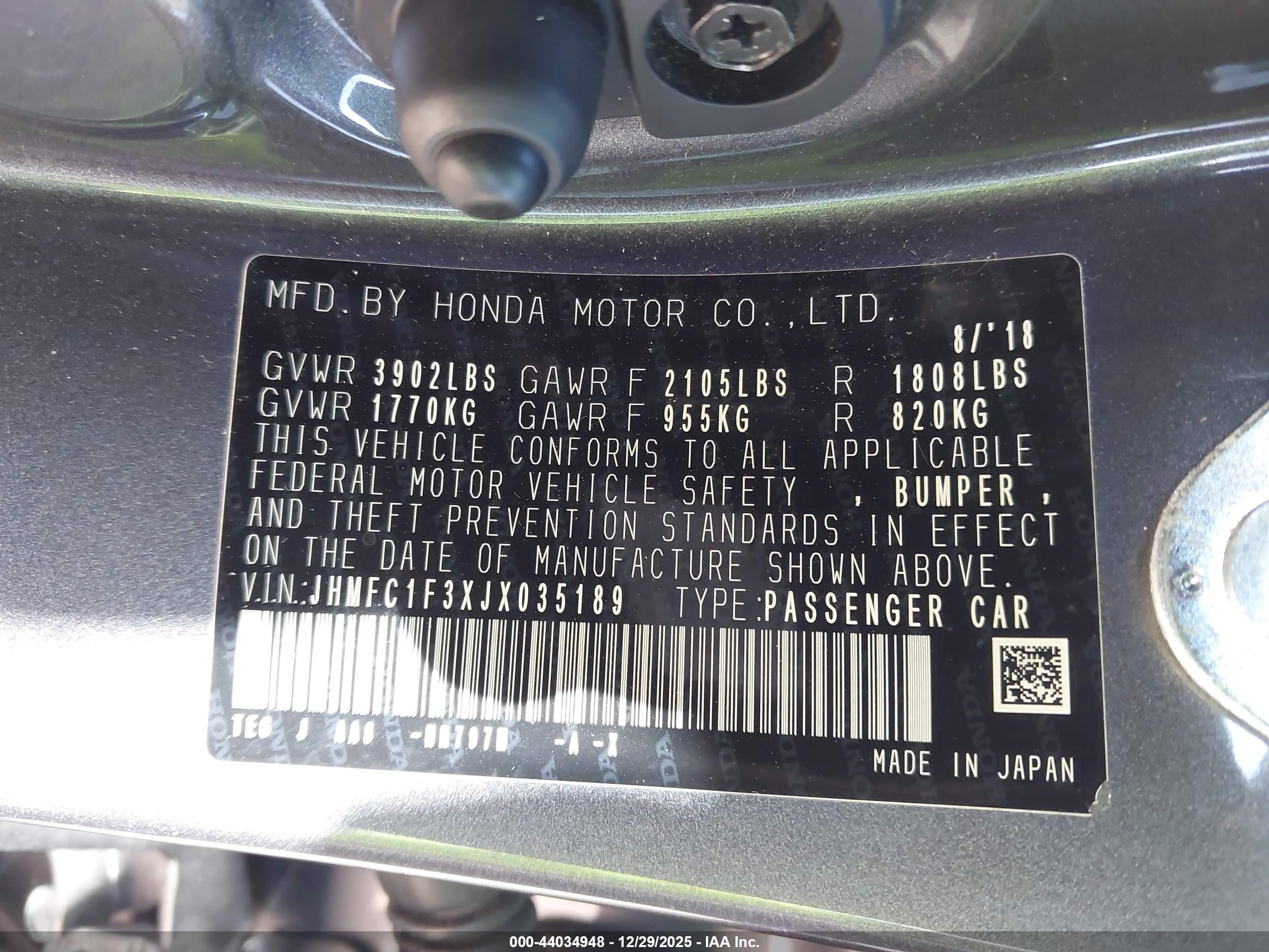 HONDA CIVIC image 9