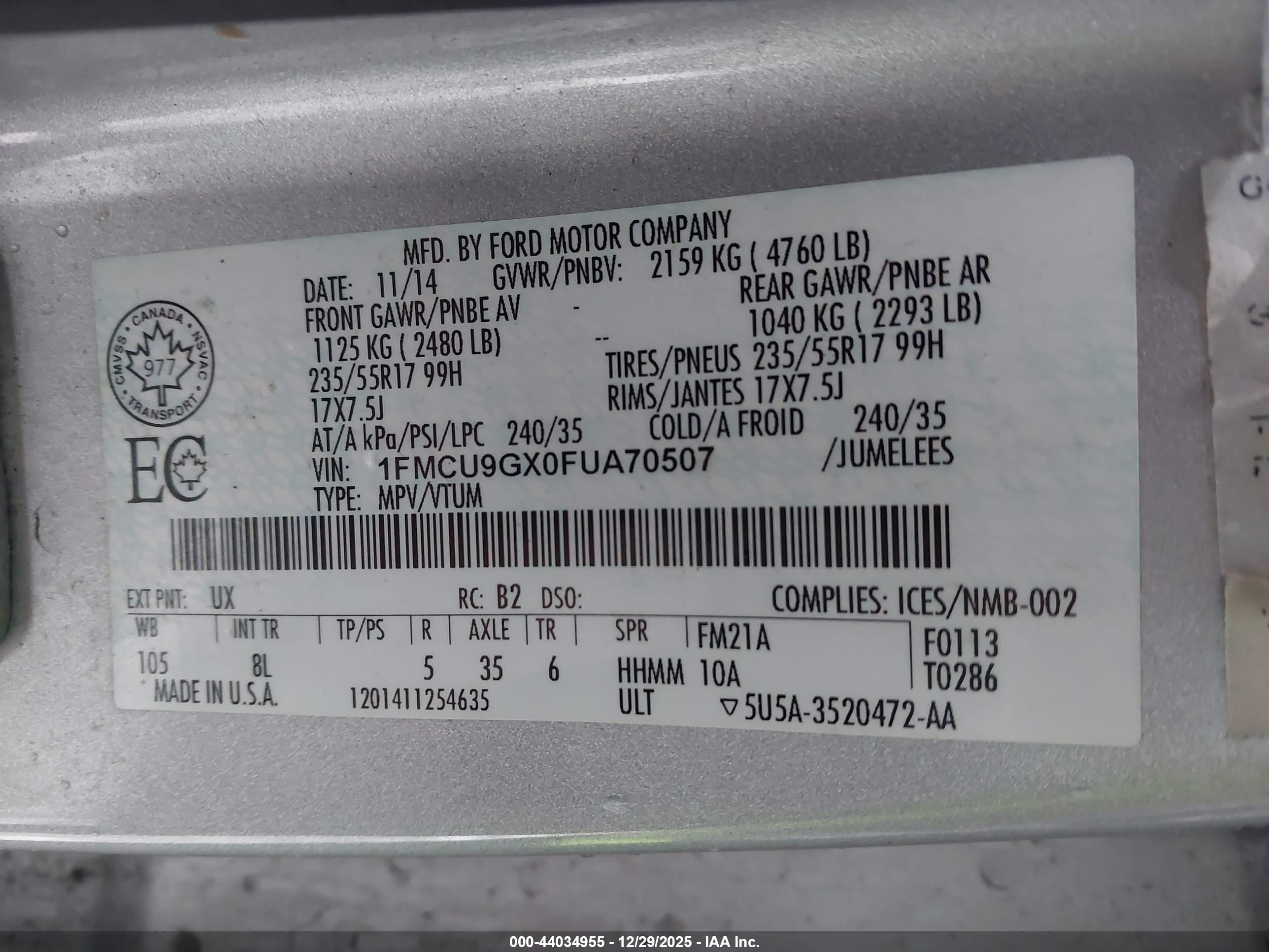 FORD ESCAPE image 9