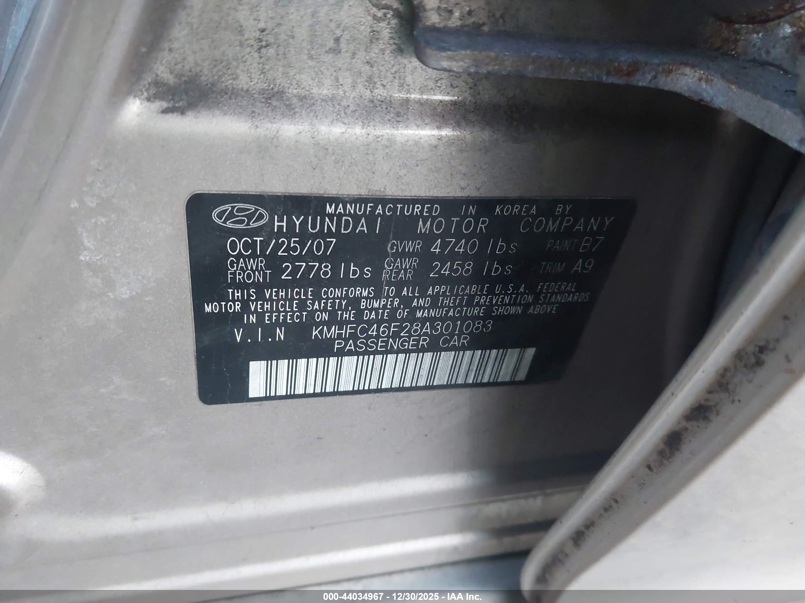 HYUNDAI AZERA image 9