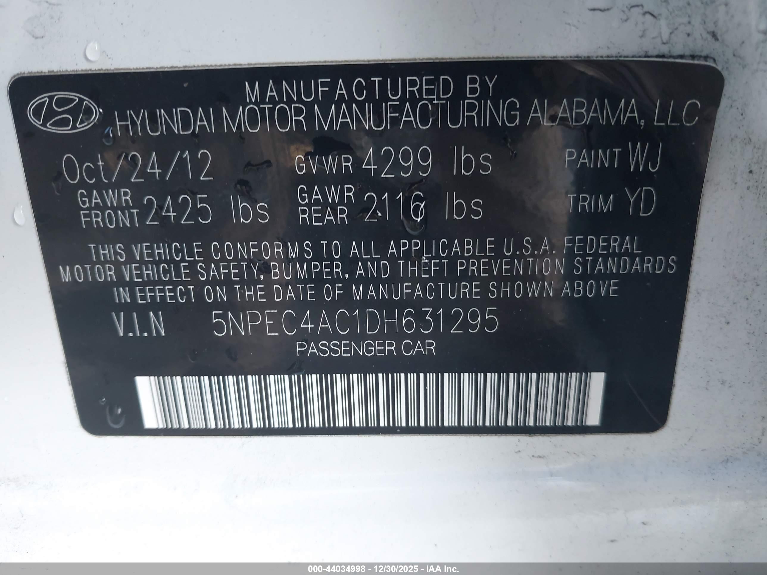 HYUNDAI SONATA image 9
