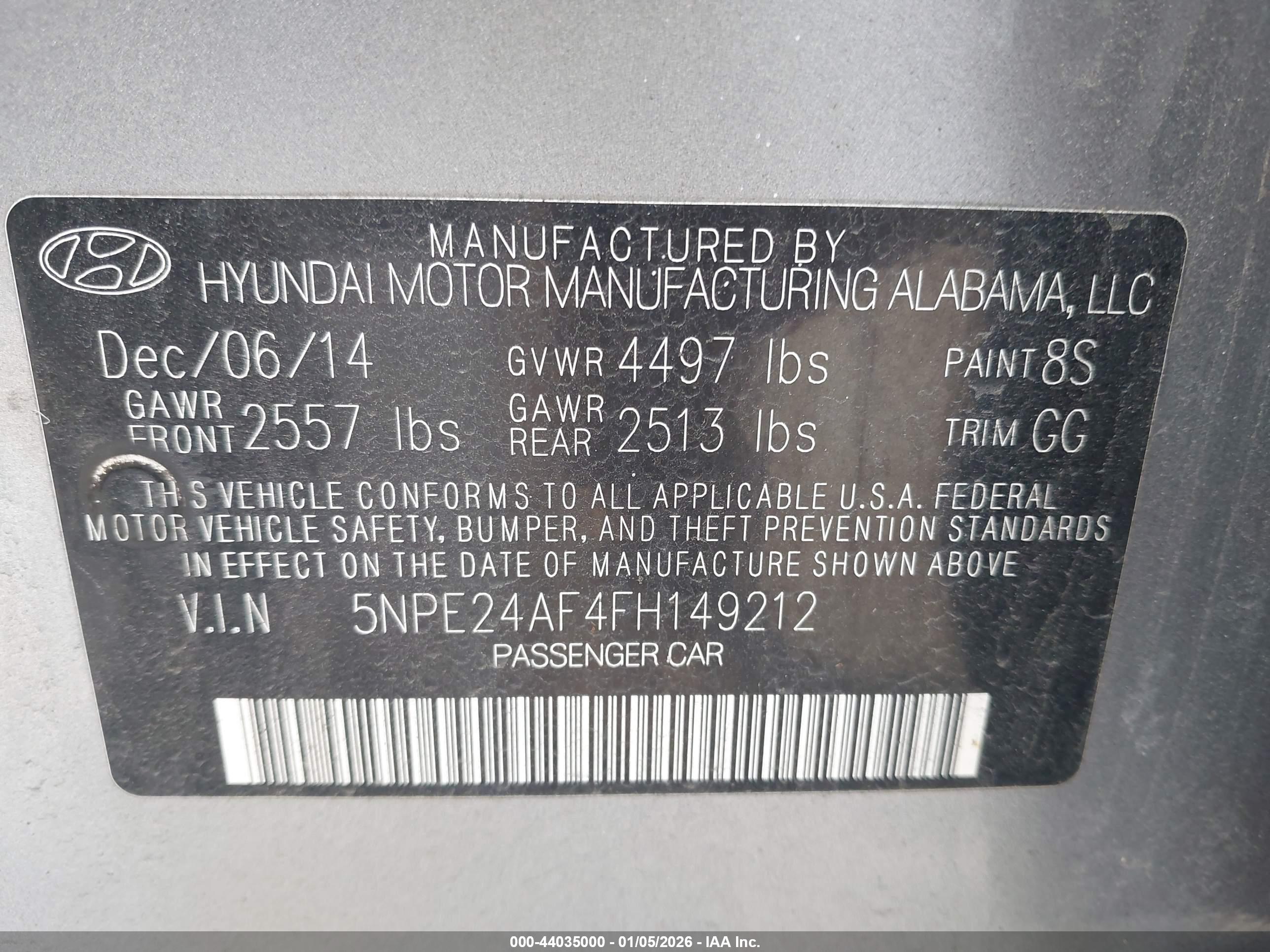 HYUNDAI SONATA image 9
