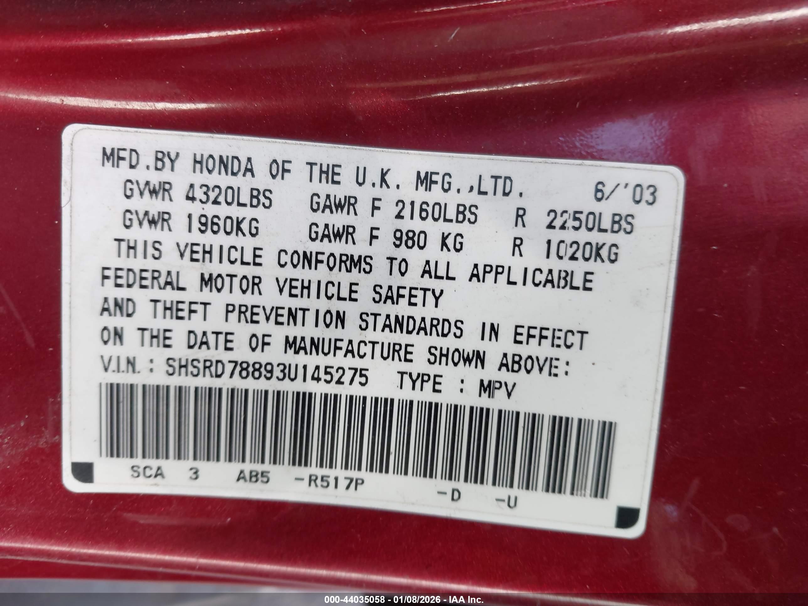 HONDA CR-V image 9