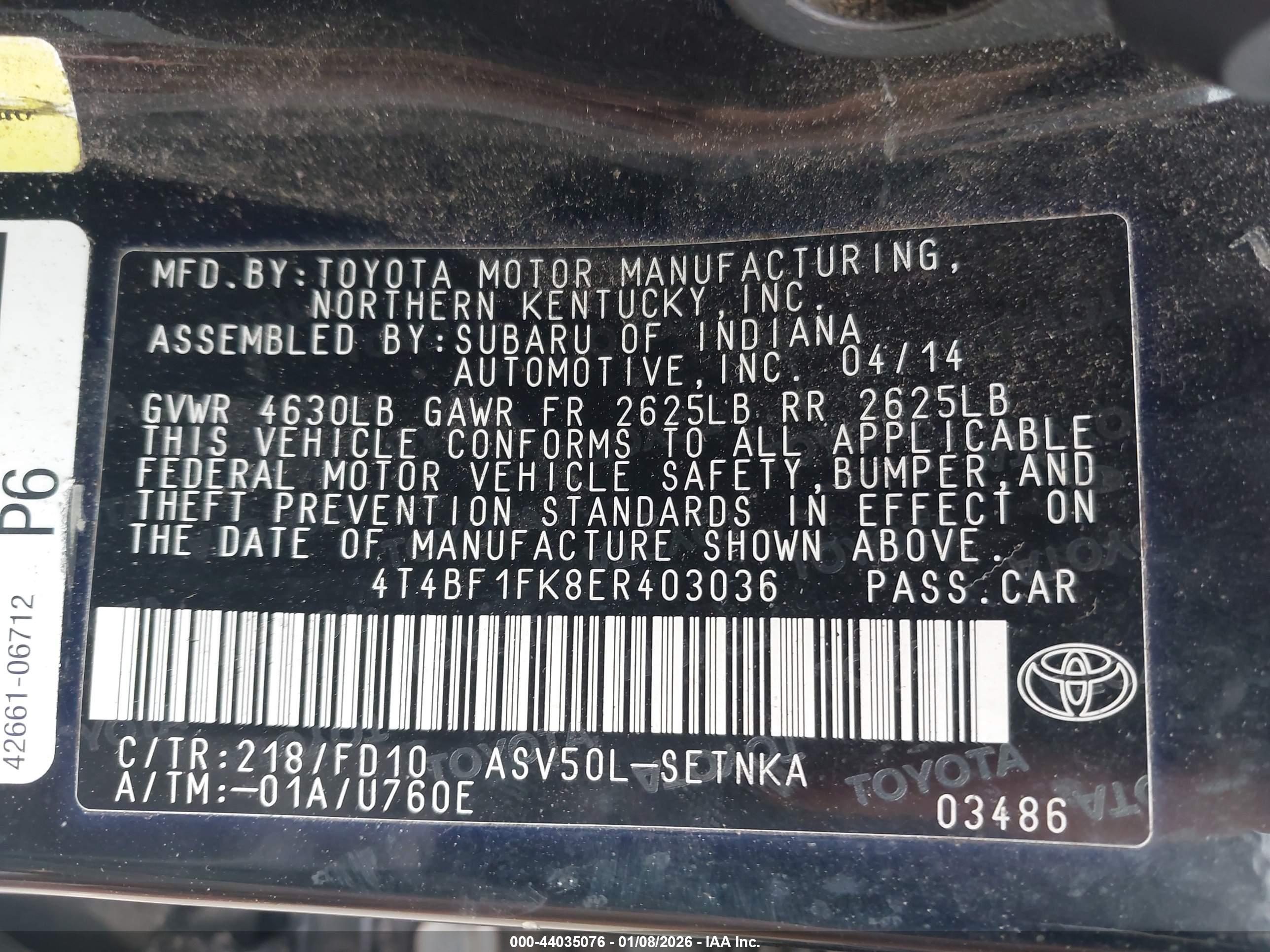 TOYOTA CAMRY image 9