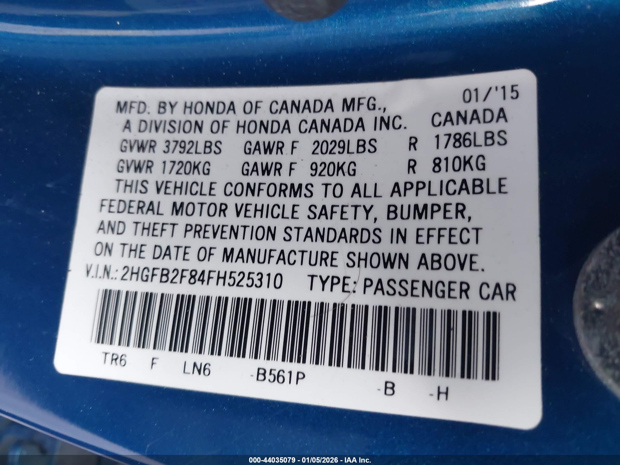 HONDA CIVIC image 9
