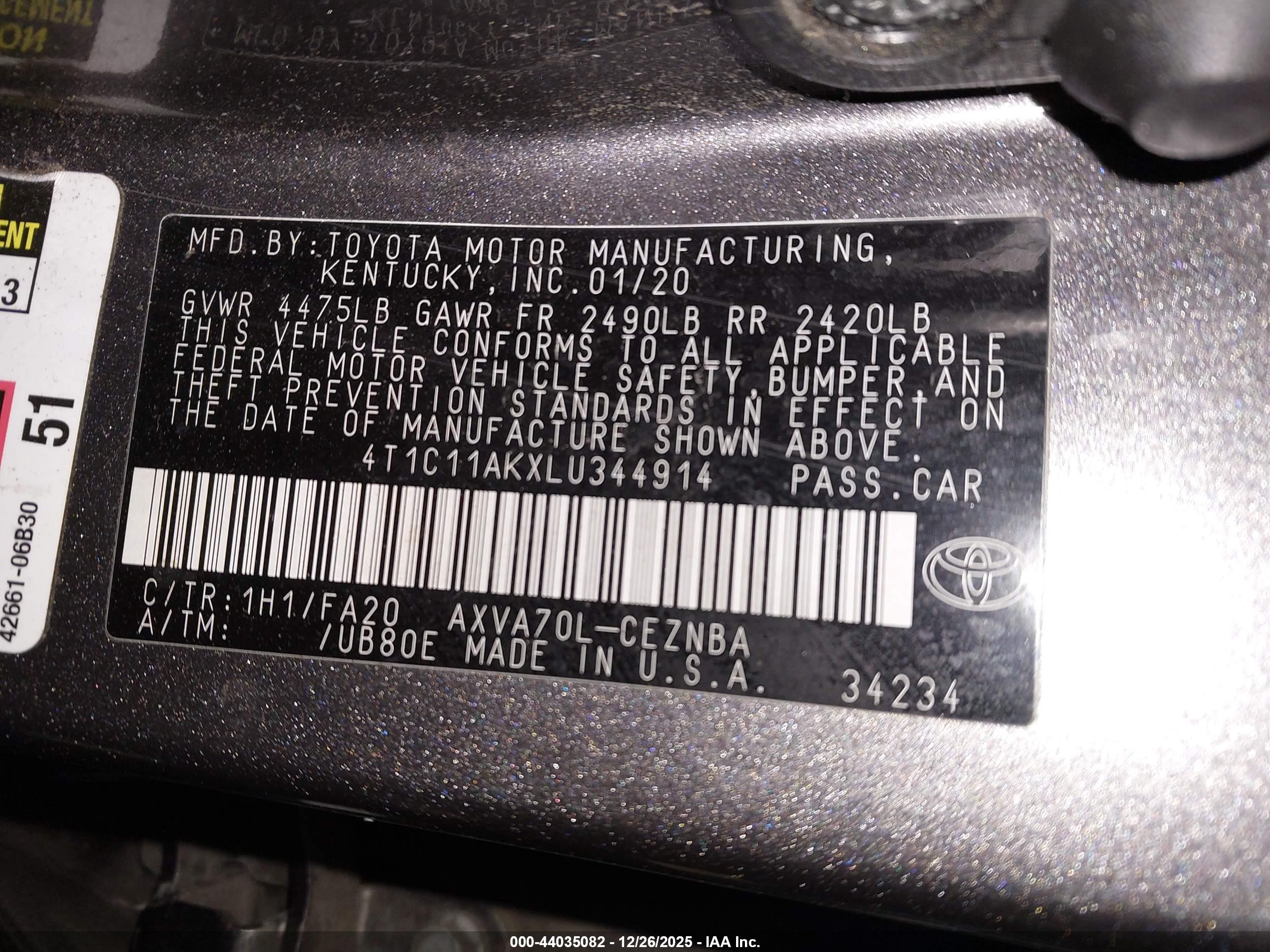 TOYOTA CAMRY image 9